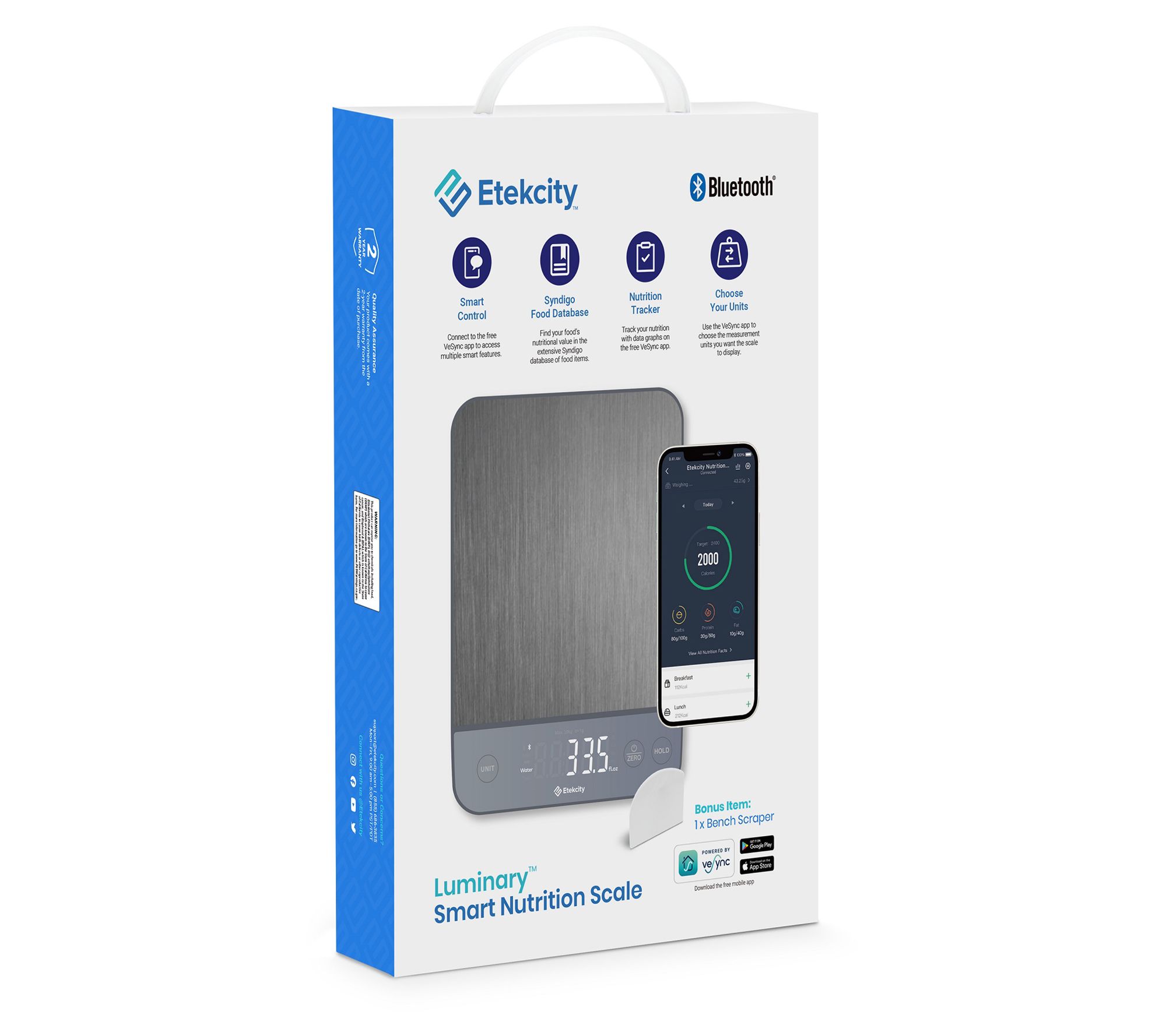 Etekcity Luminary Nutrition Smart Scale 