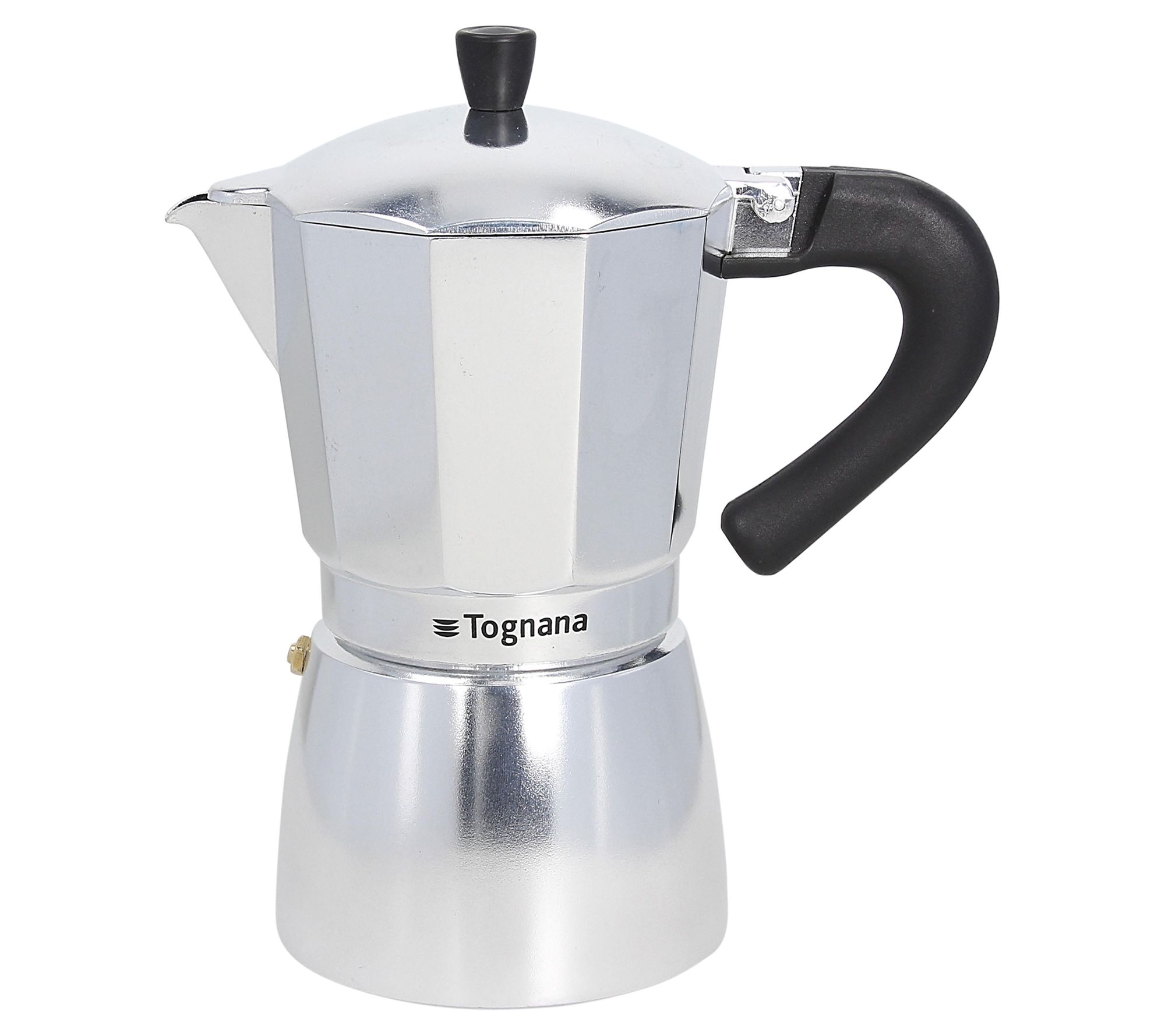 London Sip 10-Cup Stainless Steel Espresso Maker ,Silver