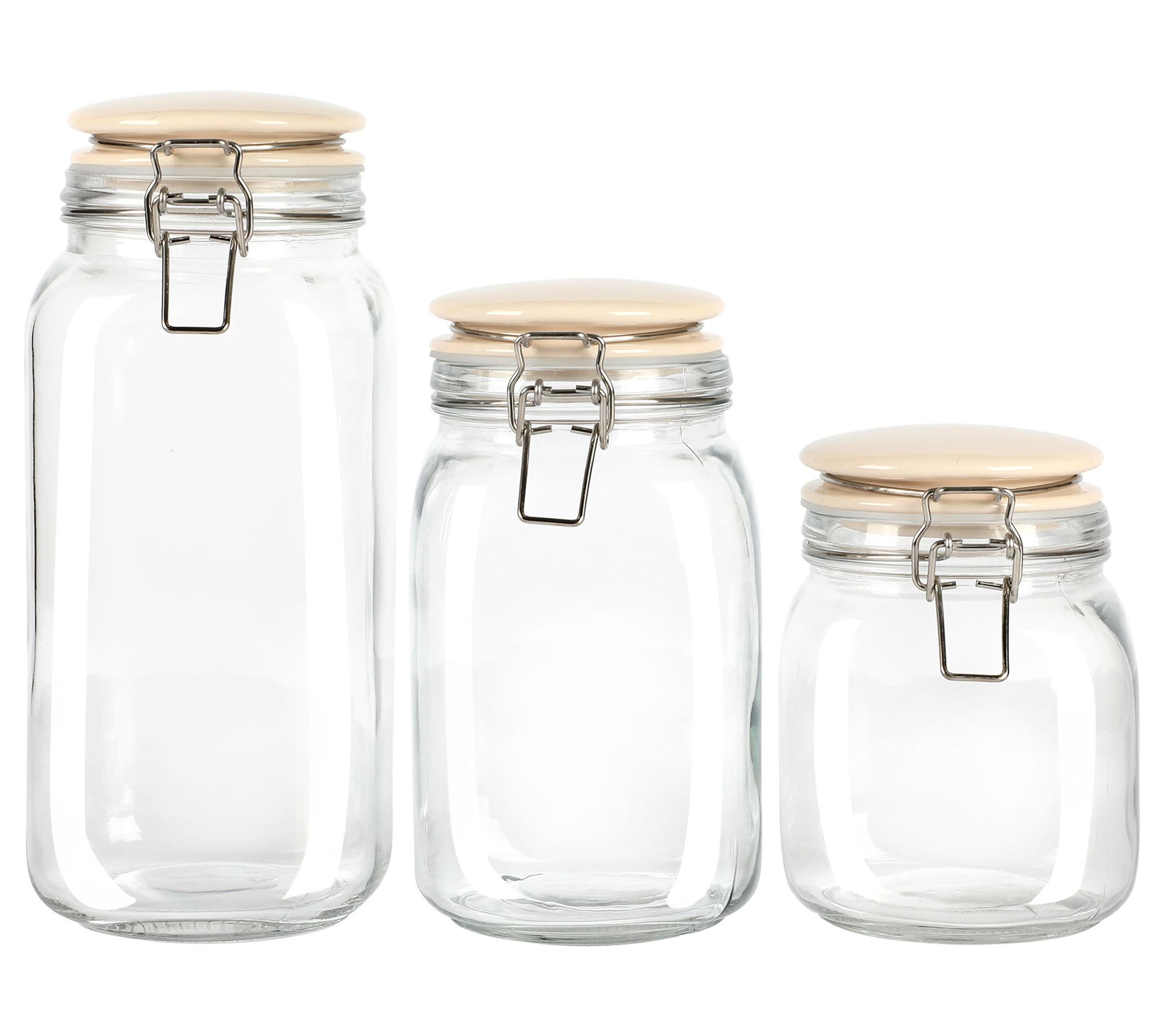 Laurie Gates California Designs Tierra 4 Piece Mini Glass Jar Canister Set