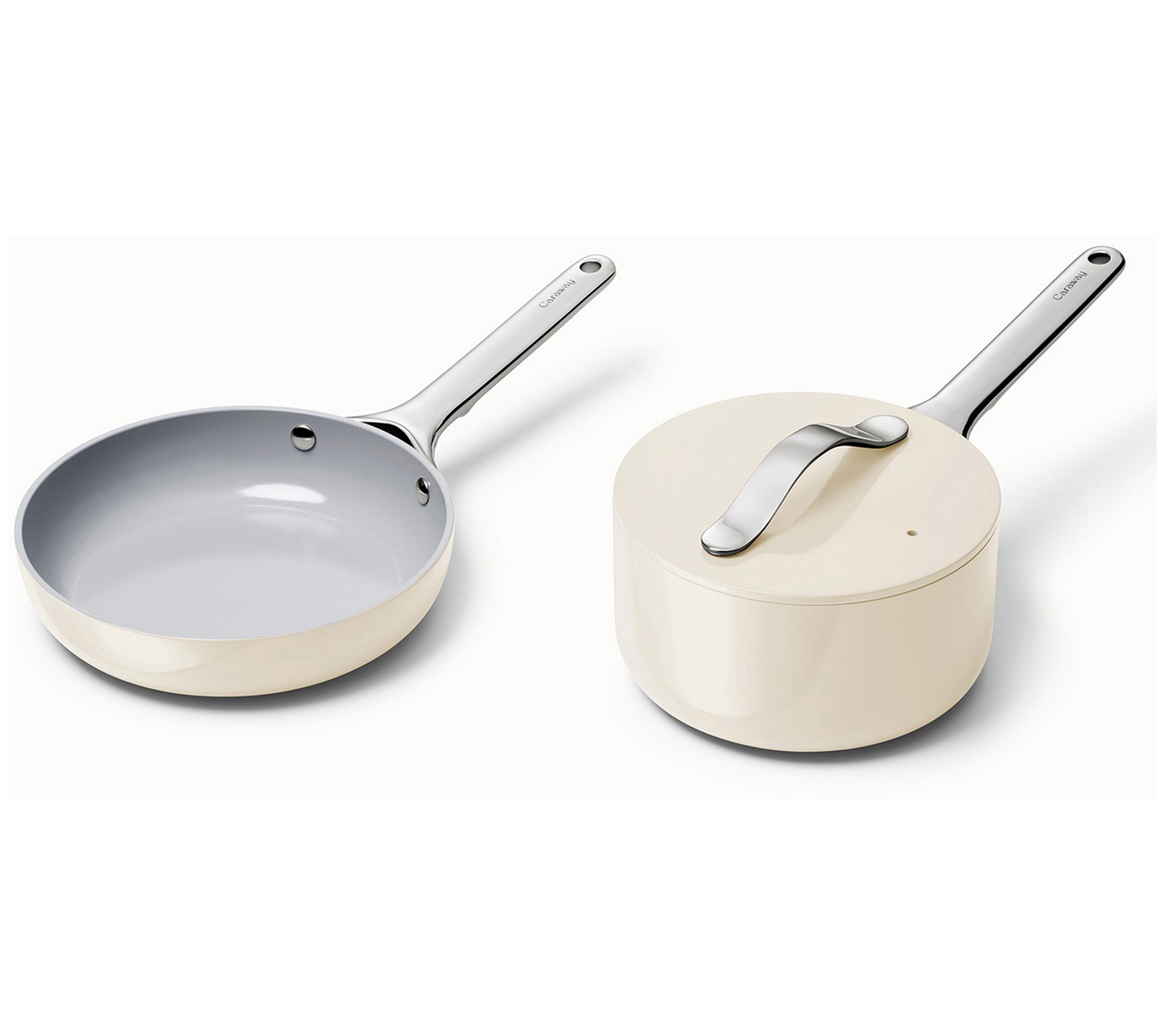 Caraway Home Nonstick Ceramic Mini Fry & Mini Sauce Pan Duo