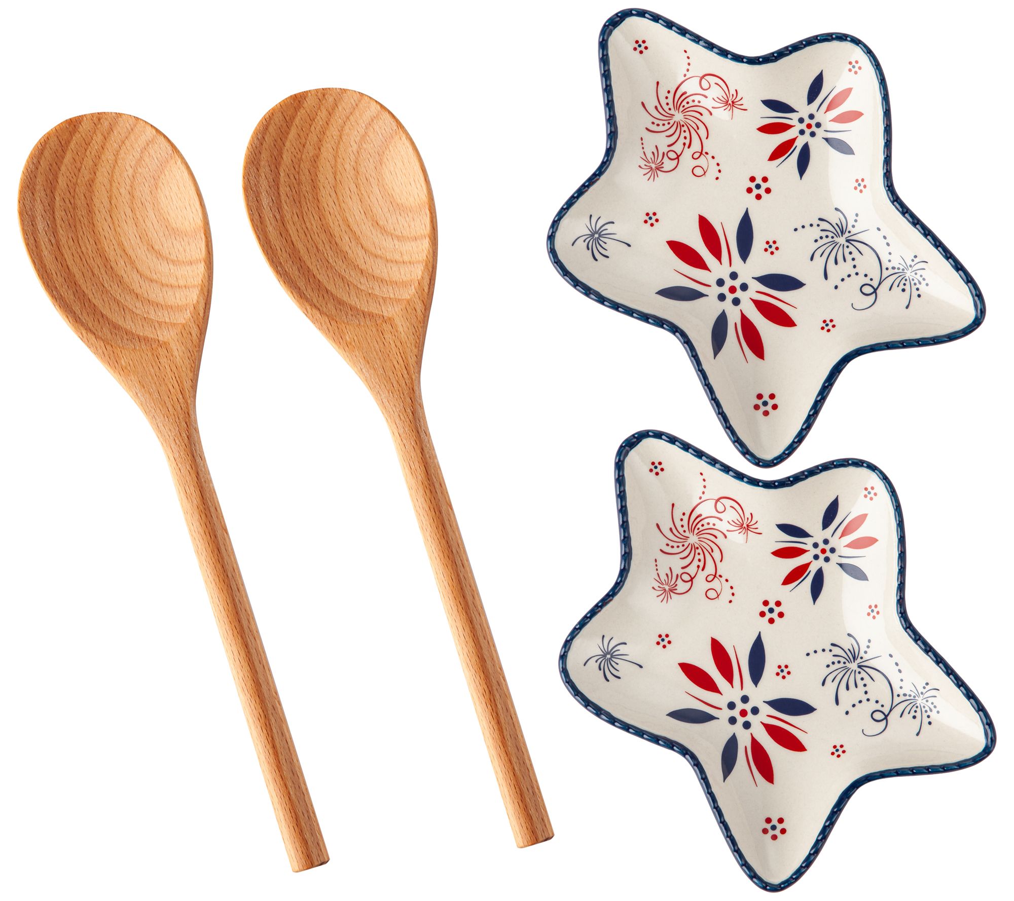 "As Is" Temp-tations Seasonal Set/2 Figural Spoon Rest with Spoon