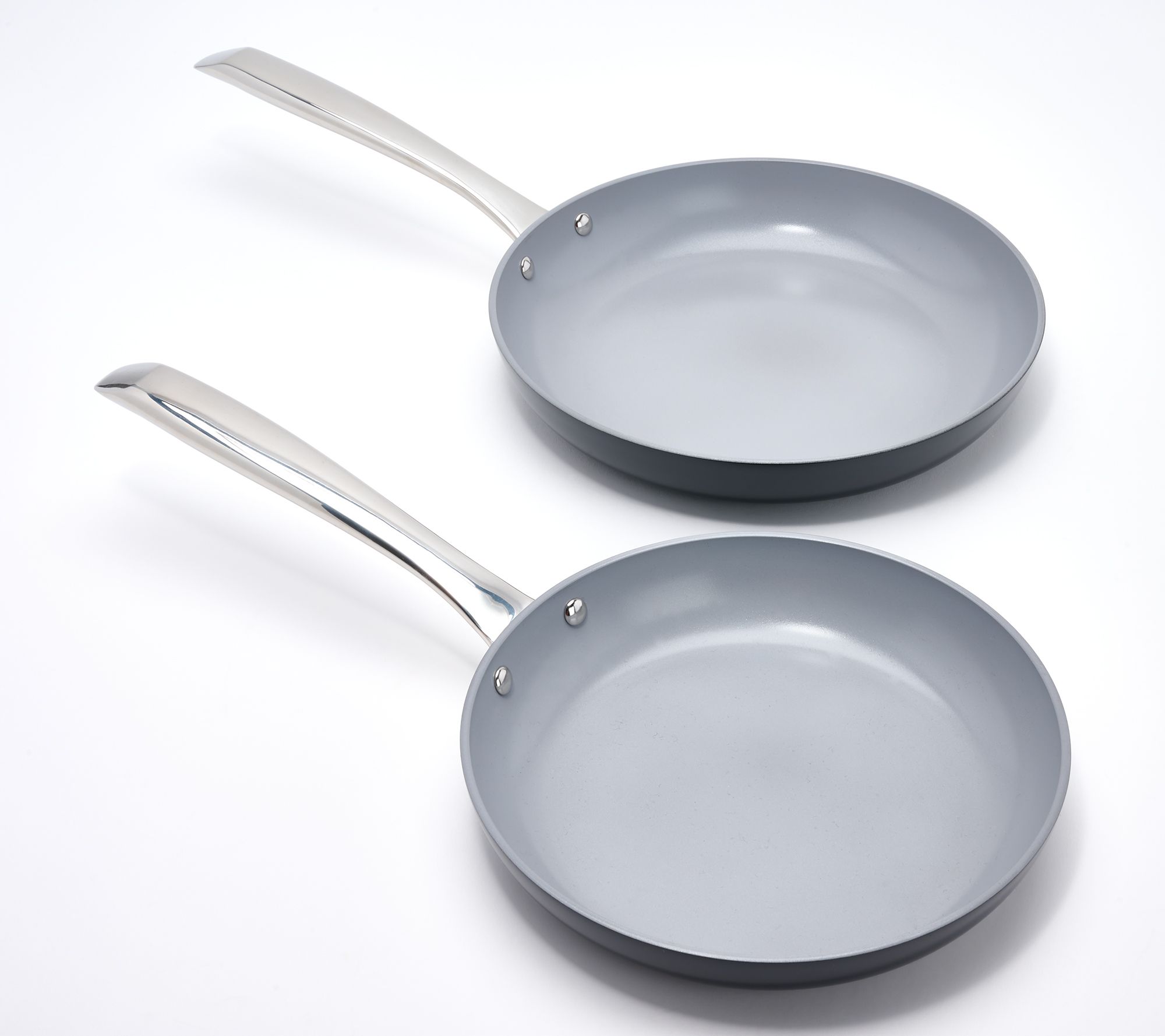 "As Is" Technique Hard Anodized Nonstick 2-Pc Fry Pan Set
