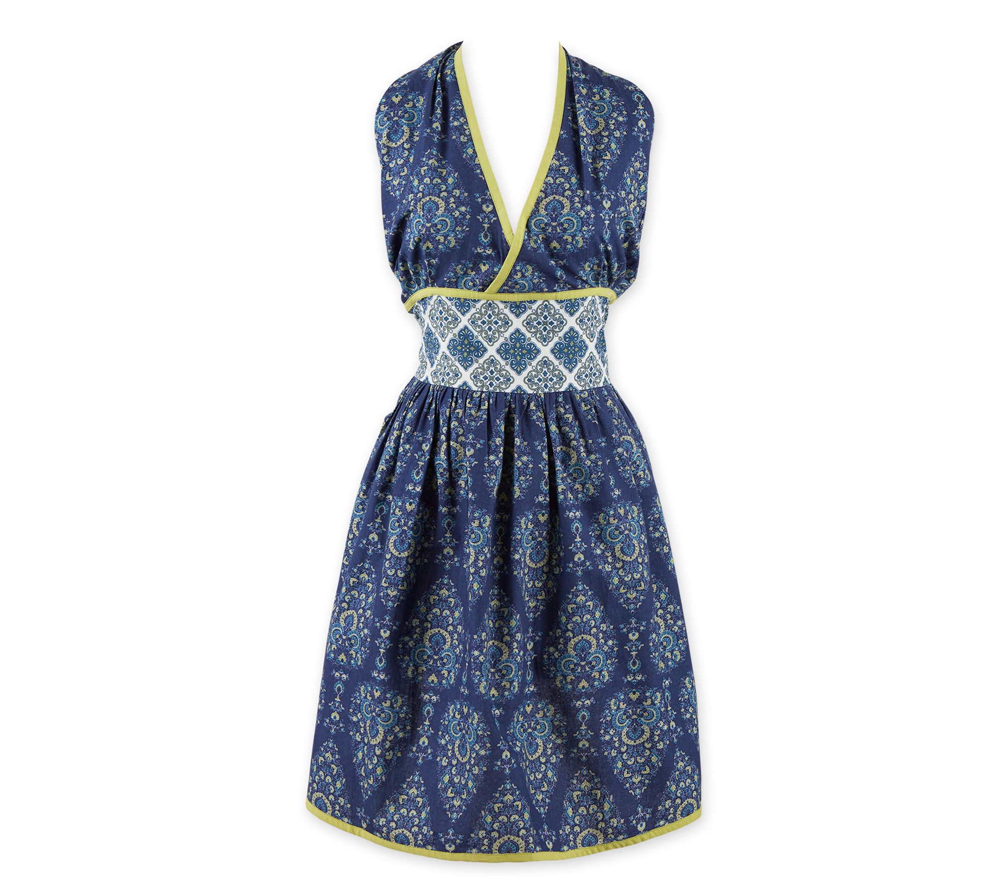 Design Imports Blue Imperial Apron