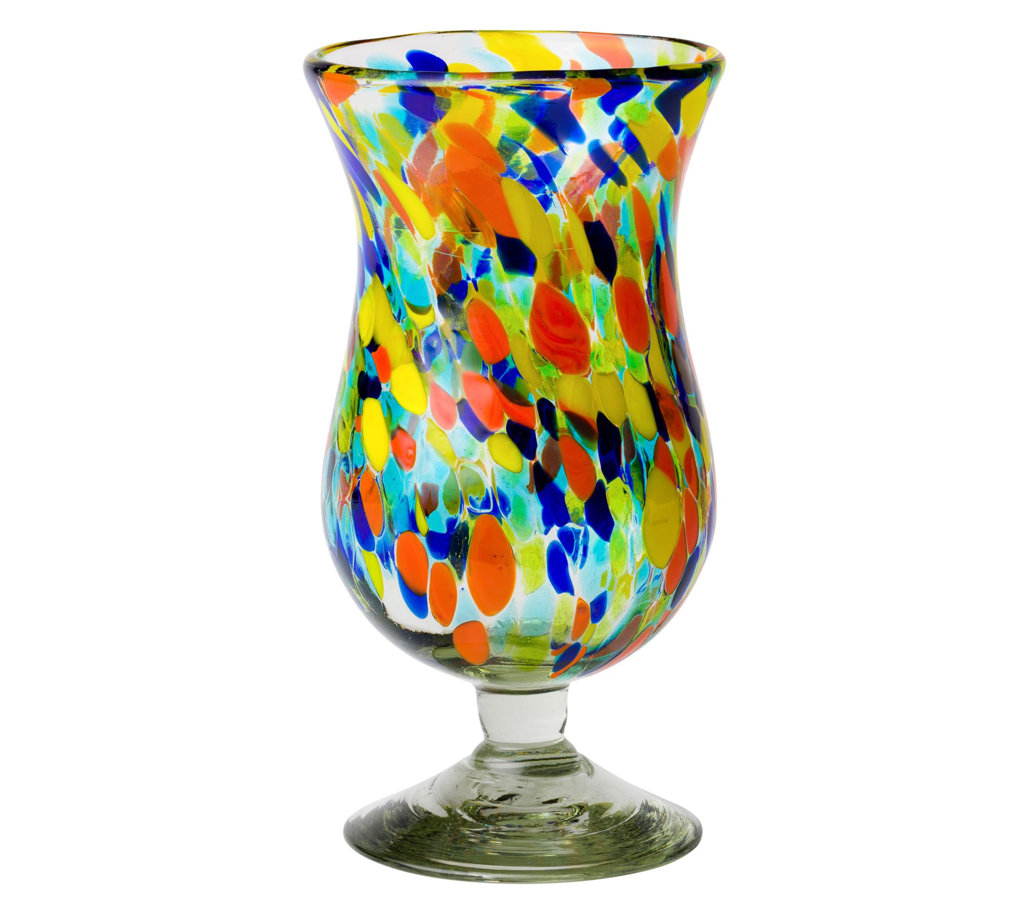 10 Strawberry Street Carnival Mexican Glass, Hurricane