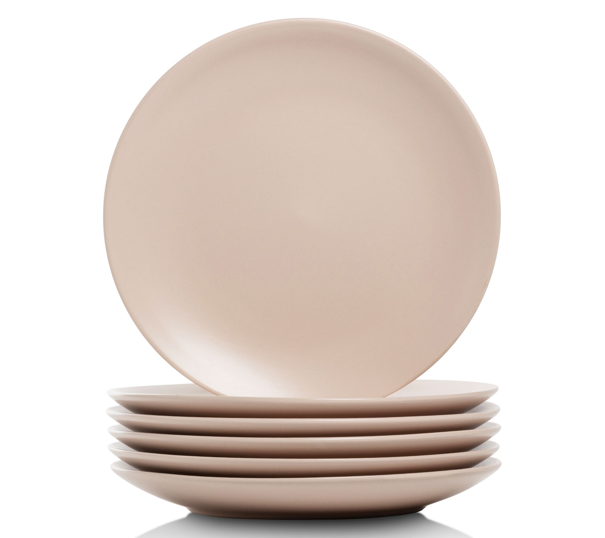 10 Strawberry Street Set of 6 Wazee Matte CoupeSalad Plate