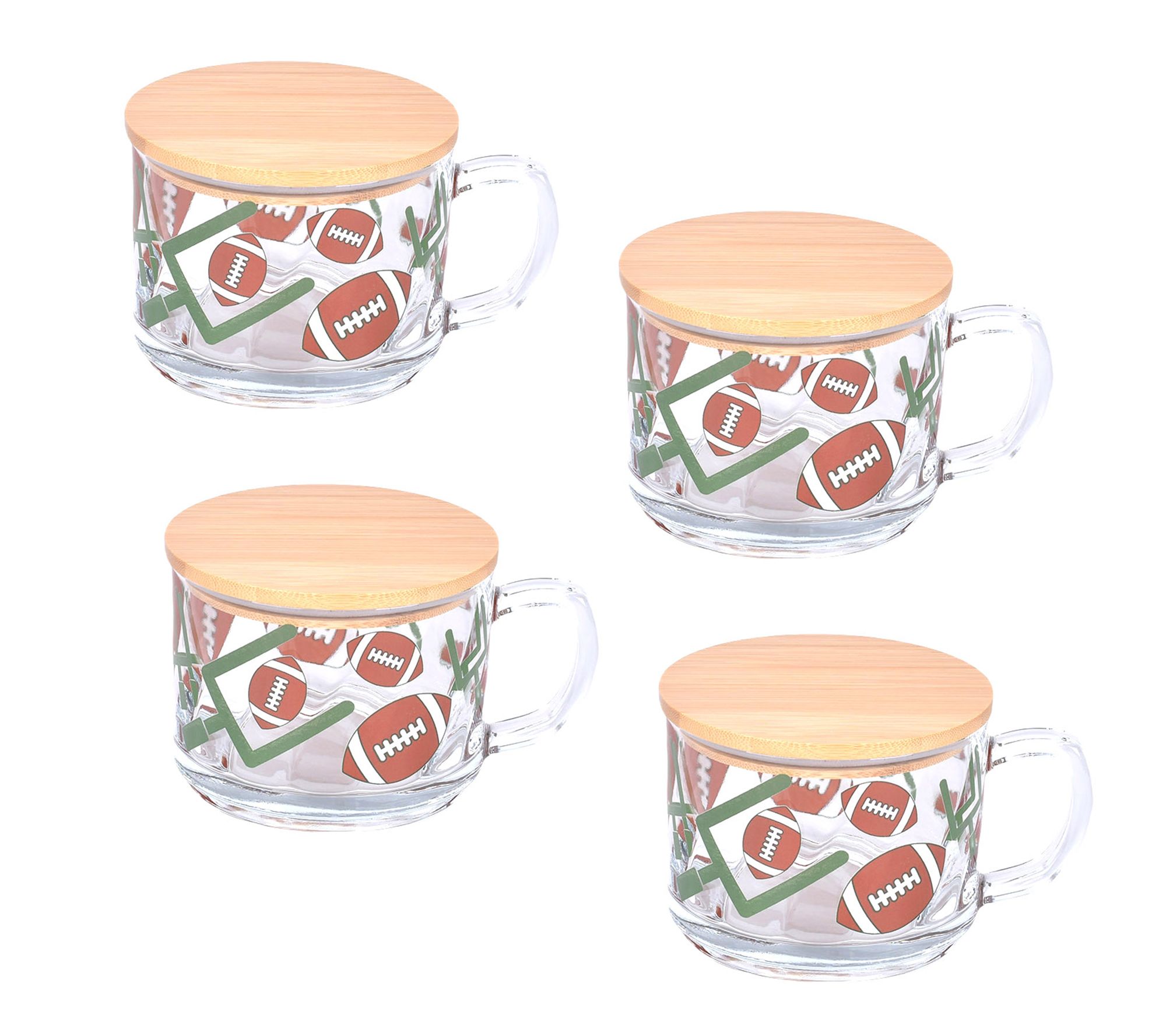 "As Is" Temp-tations Set of (4) 16oz Mugs with Lids