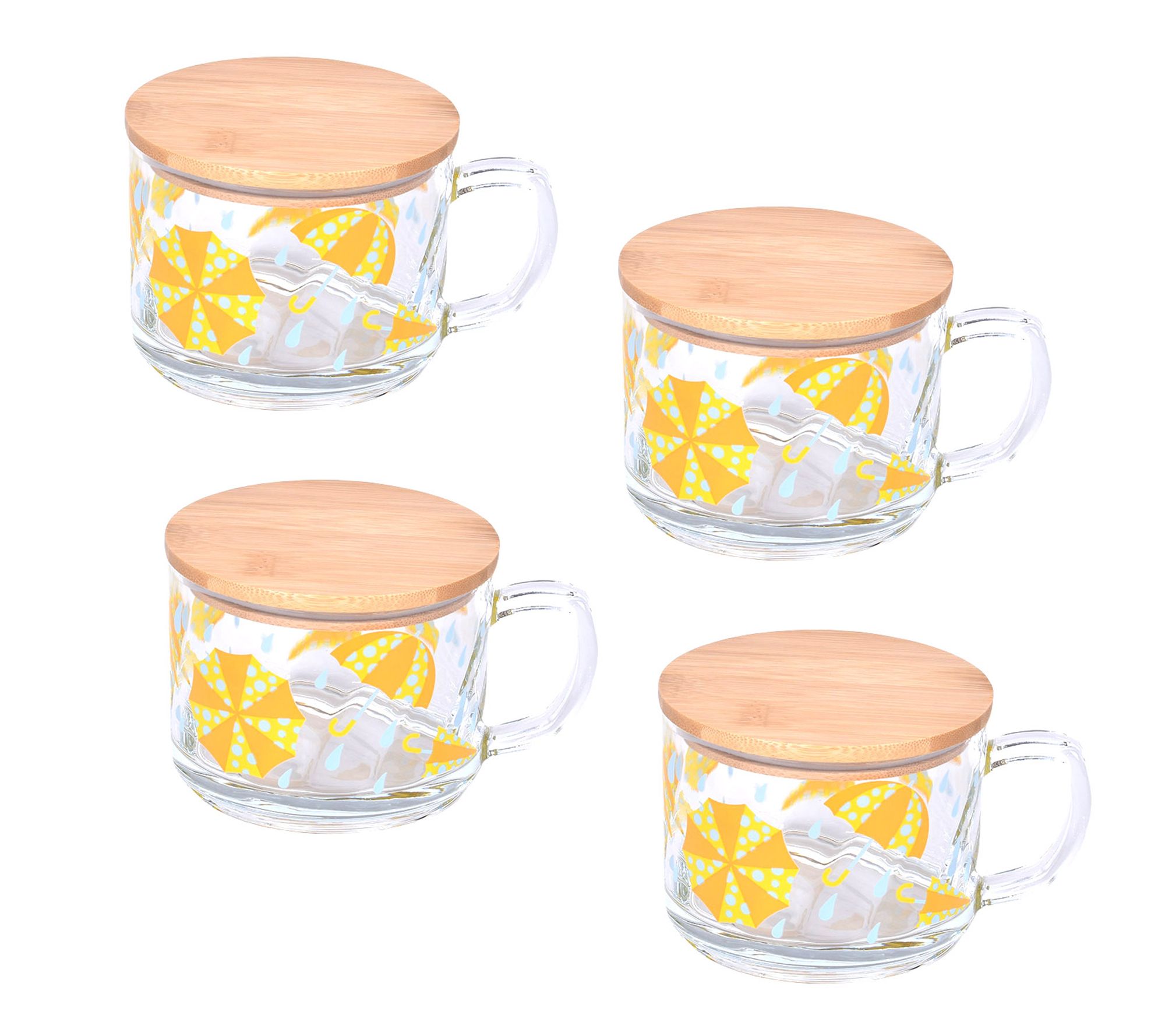 "As Is" Temp-tations Set of (4) 16oz Mugs with Lids
