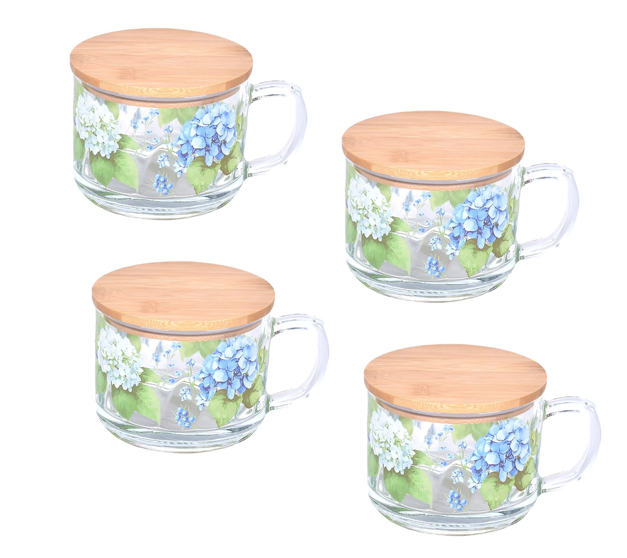 "As Is" Temp-tations Set of (4) 16oz Mugs with Lids