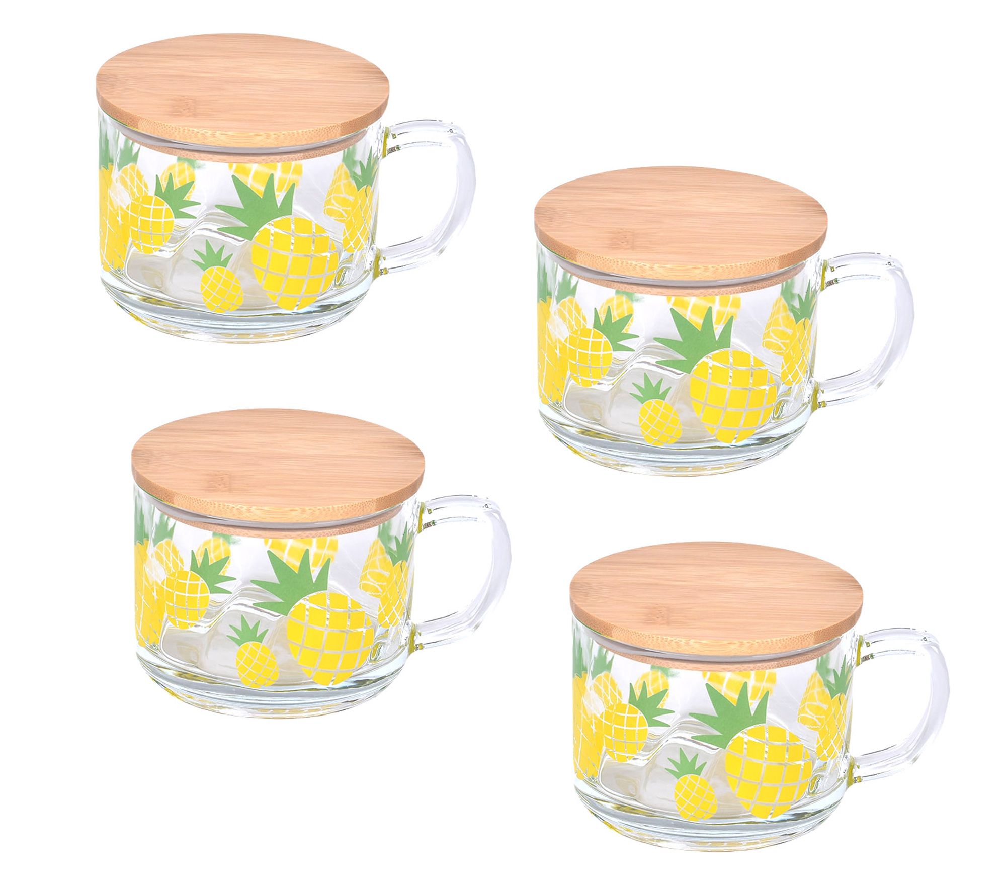 "As Is" Temp-tations Set of (4) 16oz Mugs with Lids