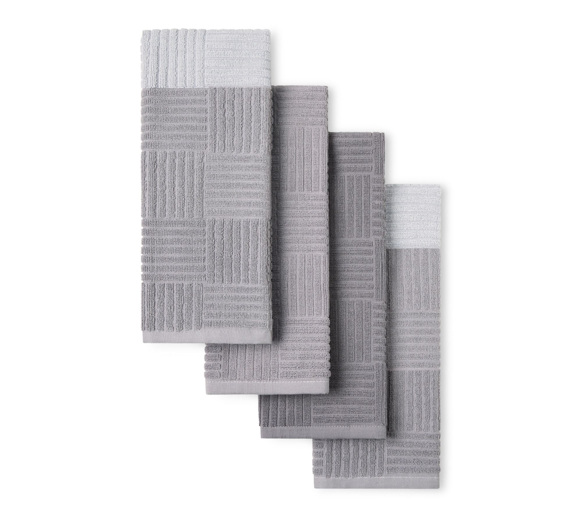 Town & Country Basics Basketweave Kitchen Towels 4-Pack Set