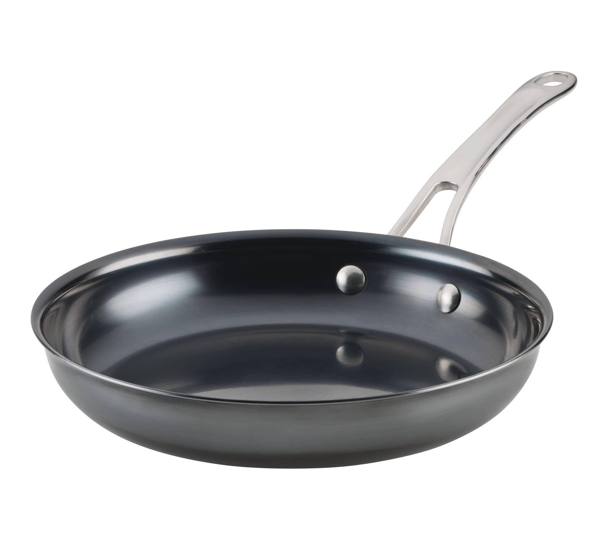 Anolon Everlast Carbon Steel Frying Pan, 10 Inch, Black