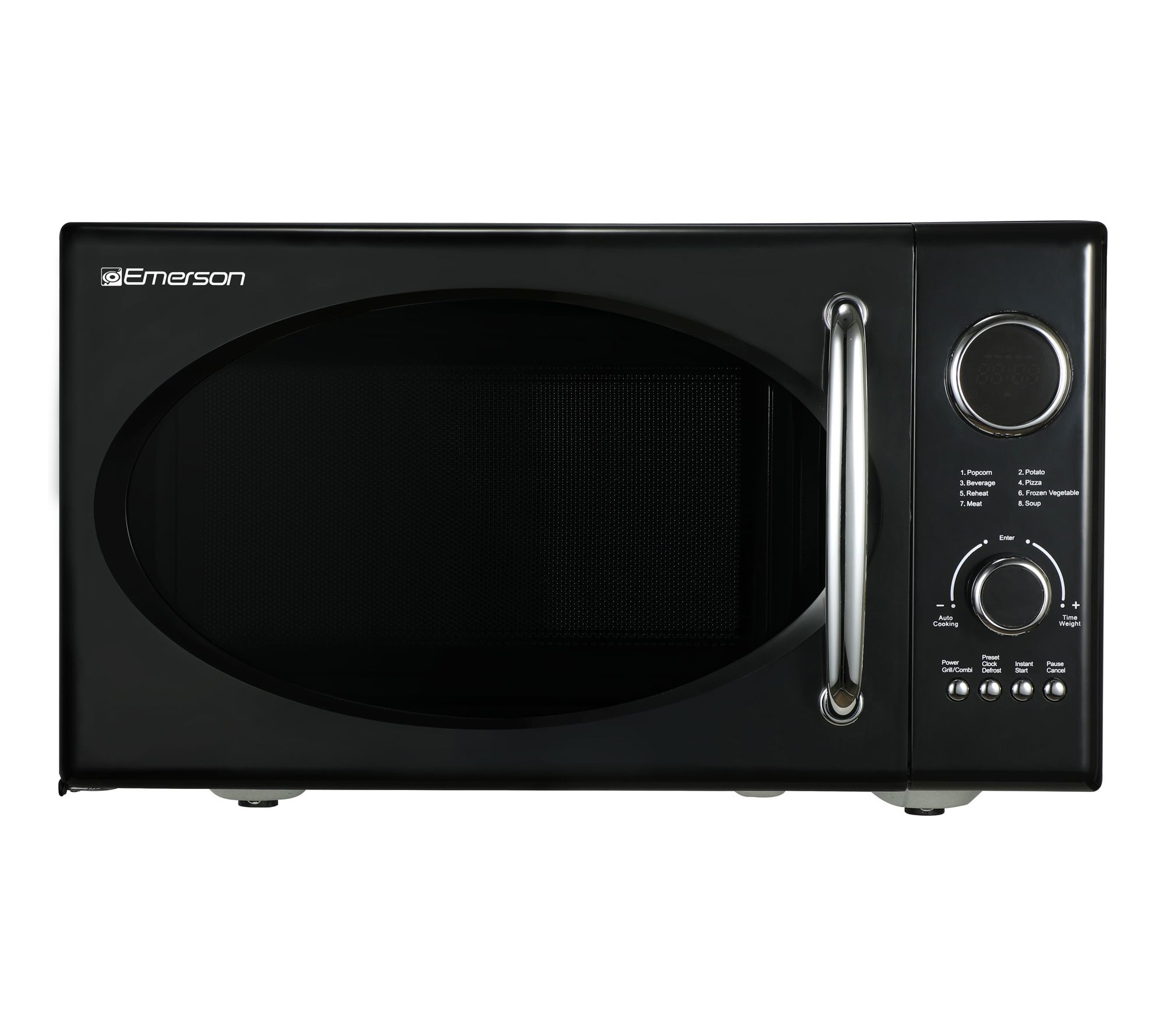 Emerson 0.9 CU FT 800W Retro Microwave Oven w/ Grill