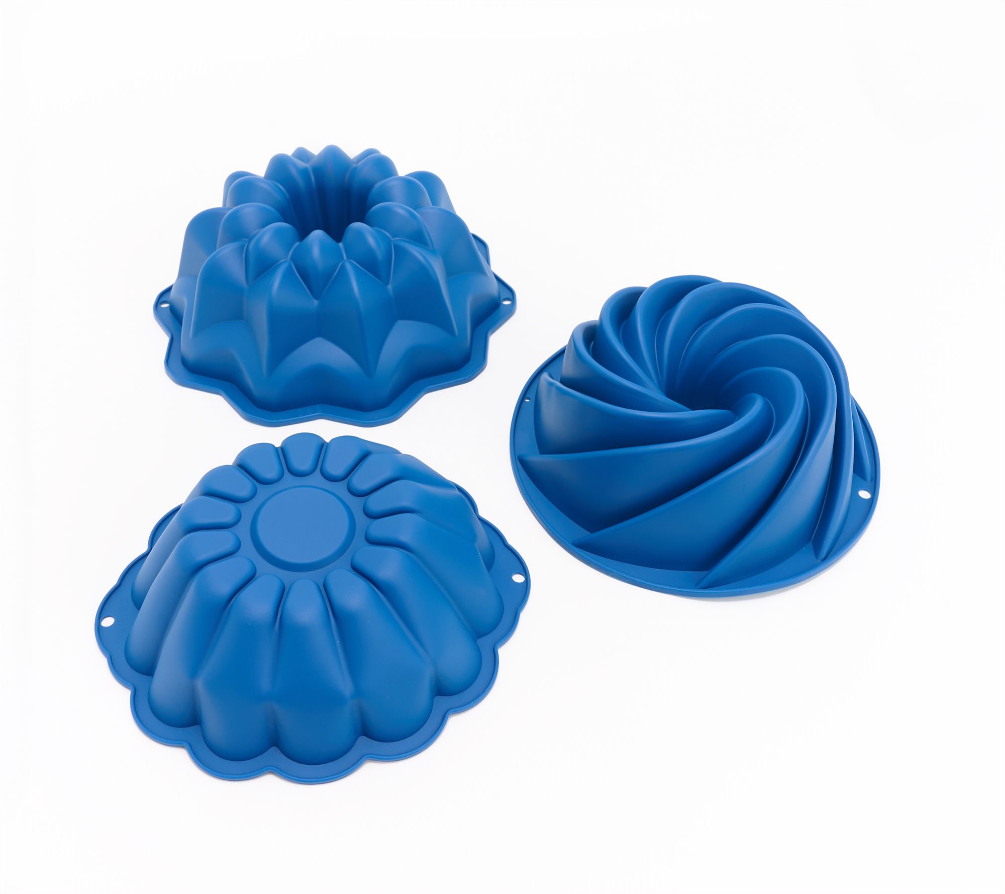 "As Is" Good Housekeeping Set/3 Silicone Bundt Pans