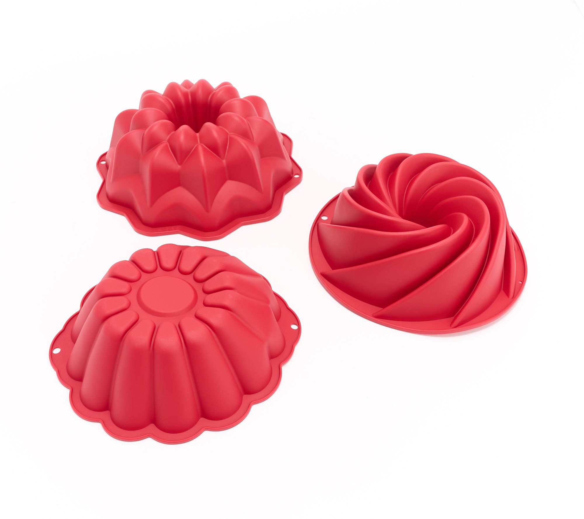 "As Is" Good Housekeeping Set/3 Silicone Bundt Pans