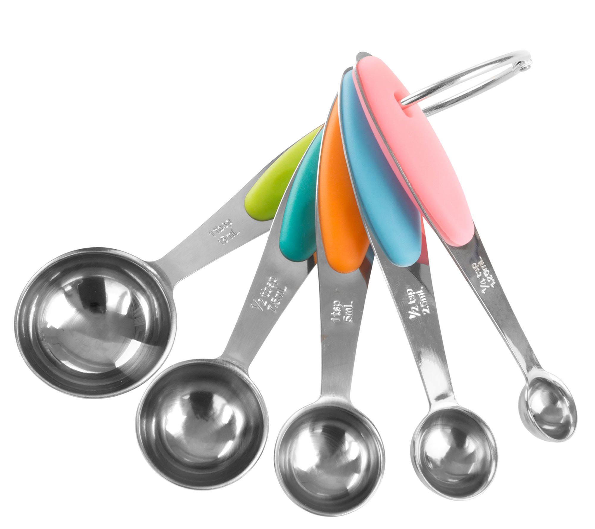 4pc All Clad Stainless Steel Measuring Spoon Set Standard 1 Tbsp 1, 1/2,  1/4 Tsp