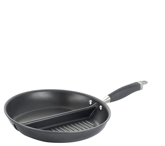 Anolon Advanced Hard-Anodized 12-1/2" Grill & Griddle Skillet