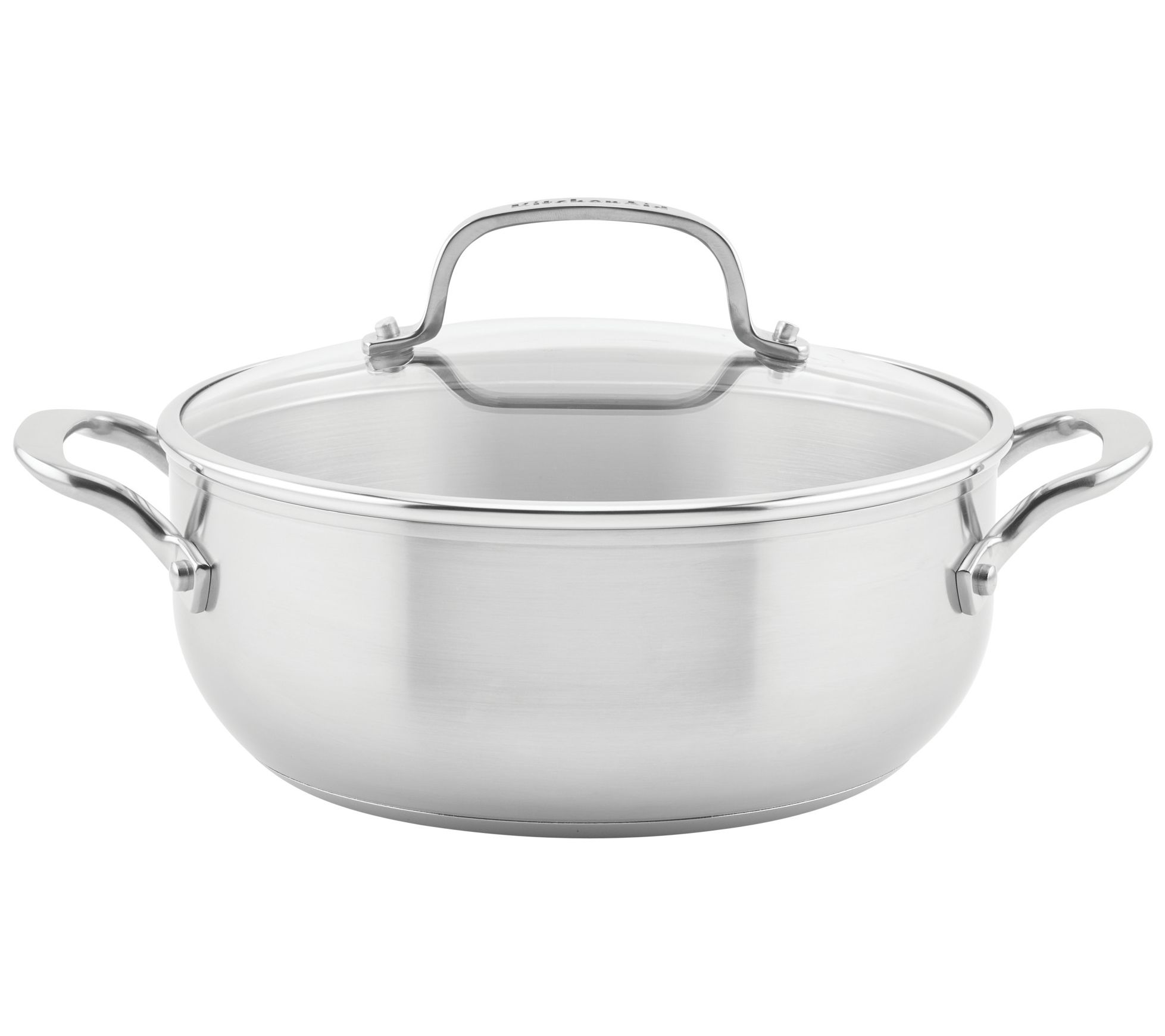 KitchenAid Stainless Steel 4-Qt Casserole withid 