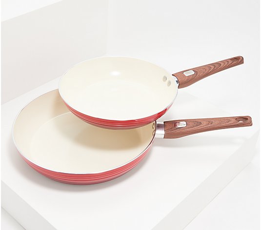 Chef Robert Irvine 2-Piece Ceramic Nonstick Fry Pan Set