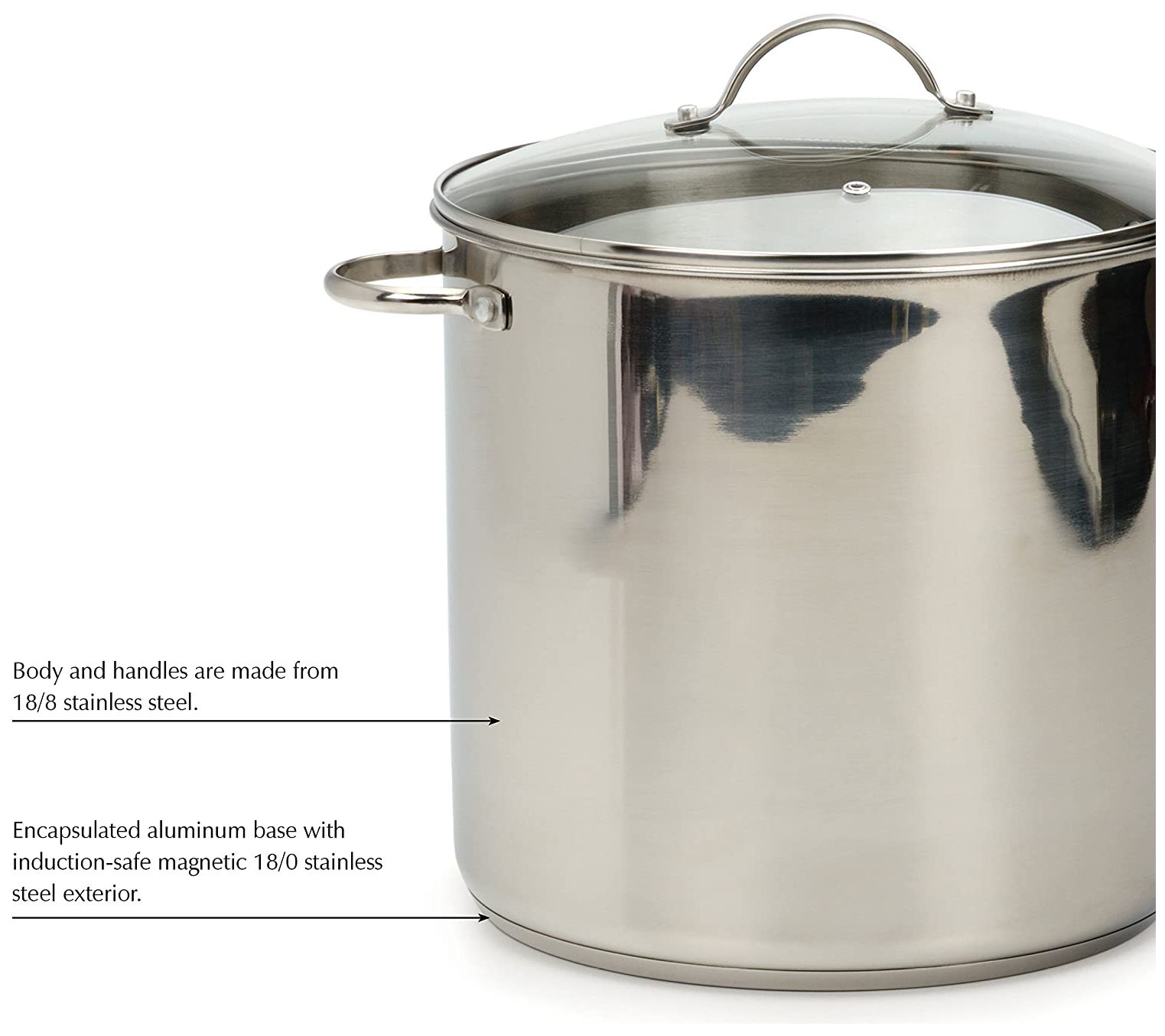 Rsvp 8 qt Stock Pot - Induction