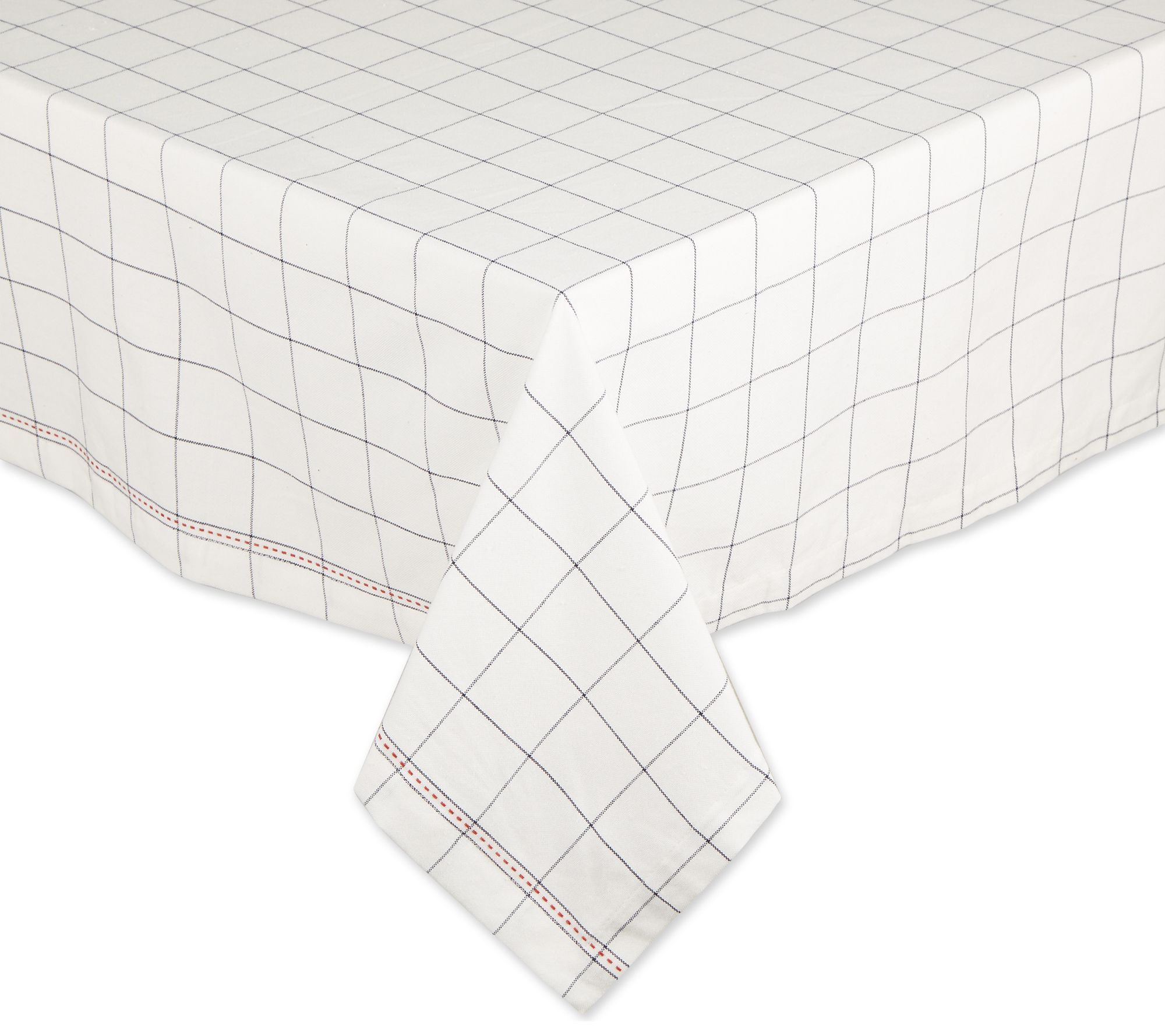 Design Imports 52x52" Kitchen Windowpane Tablel coth