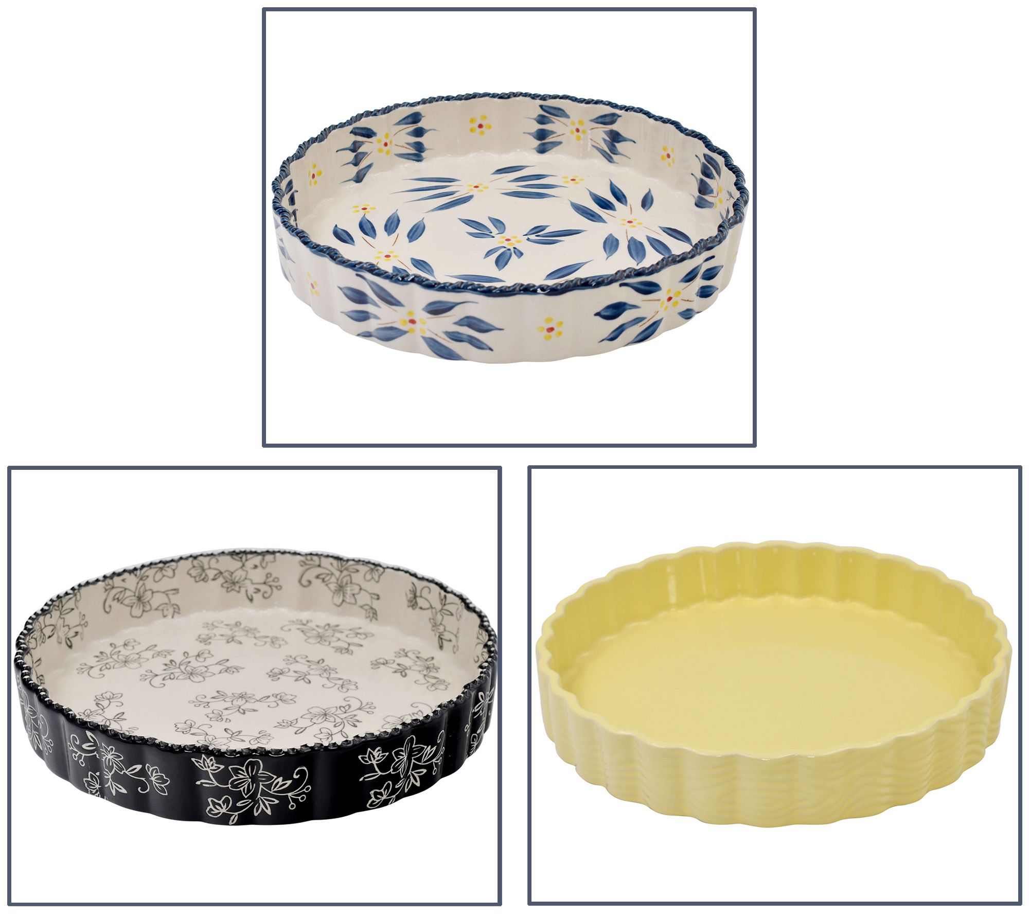 Temptations 11" Ceramic Quiche Pan