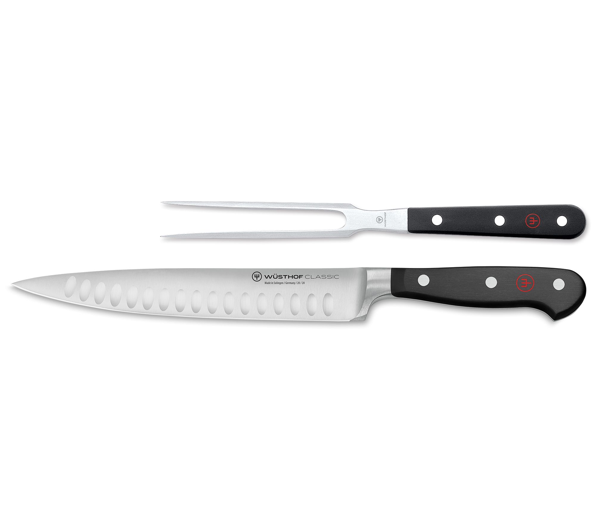 Wusthof 2-Piece Classic Hollow-Edge Carving Set