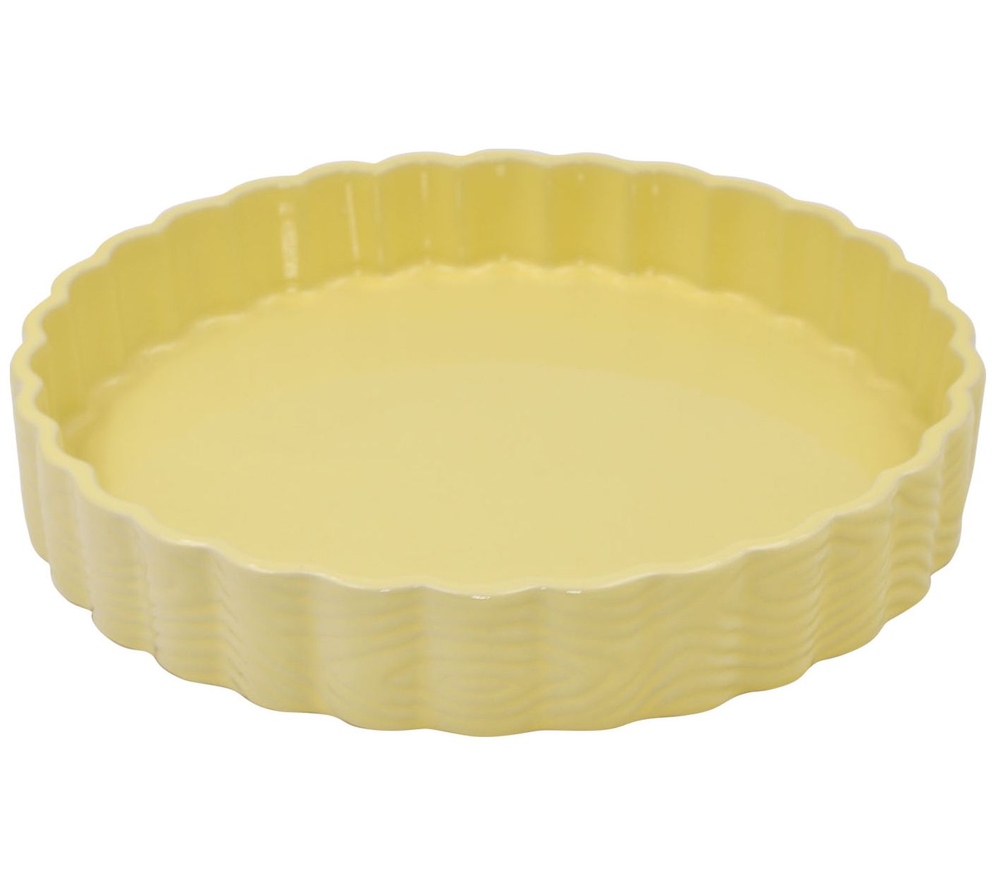 "As Is" Temptations Woodland 11" Ceramic Quiche Pan