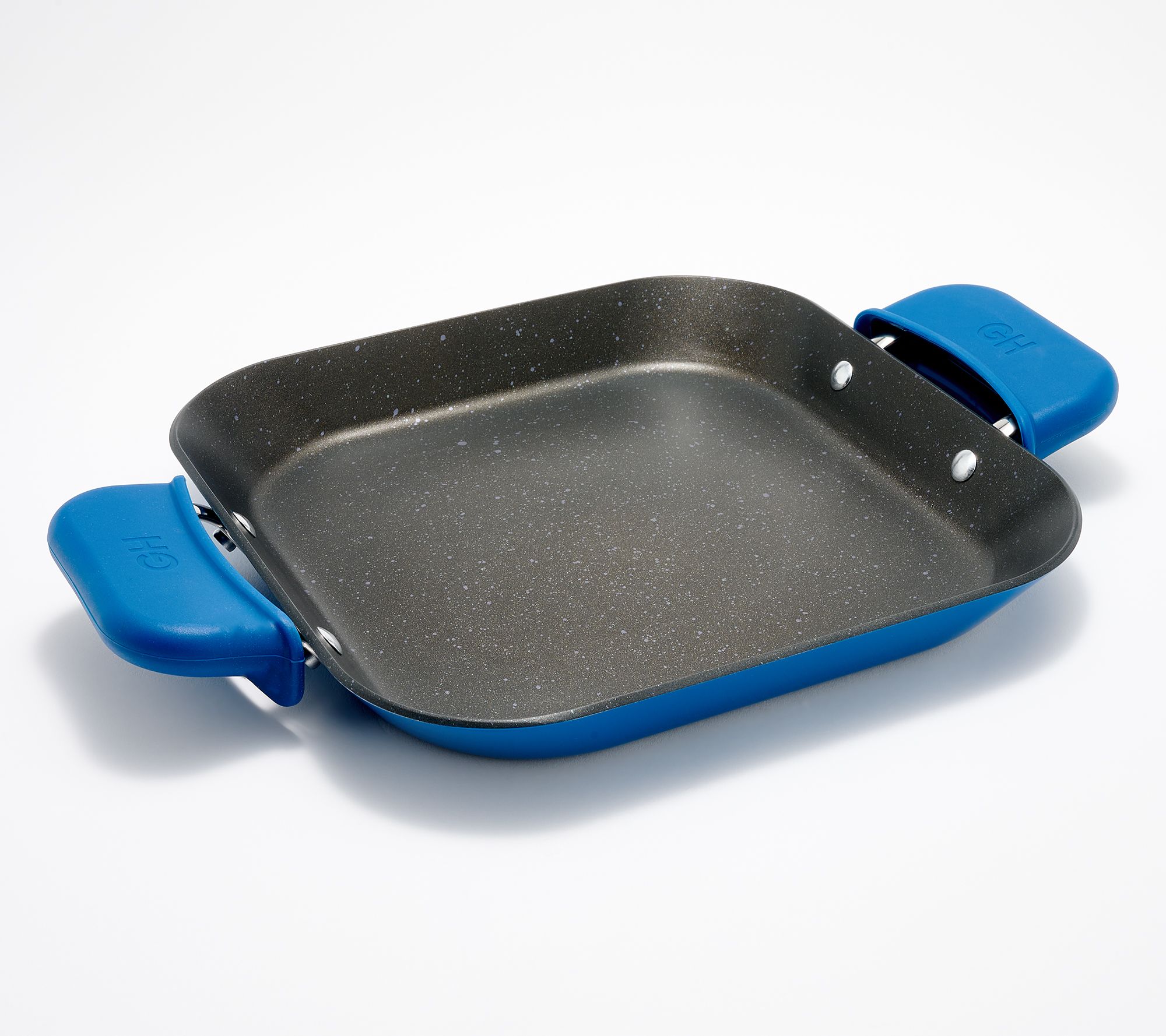 Good Housekeeping Square Slide Out Griddle Pan w/Handle Covers