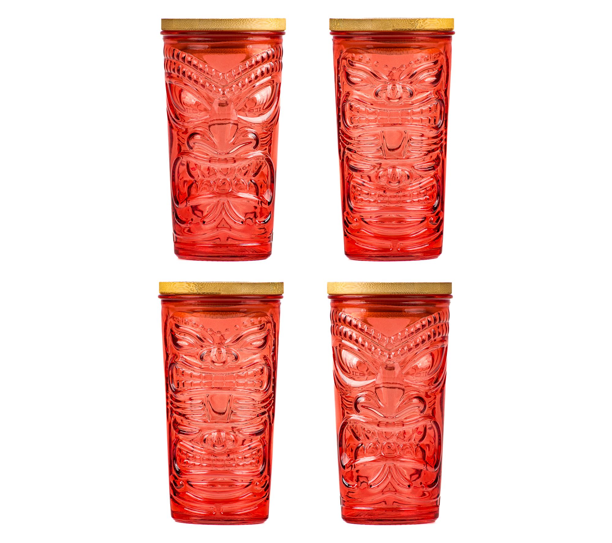 10 Strawberry Street Set of 4 Tiki Glass Sippers