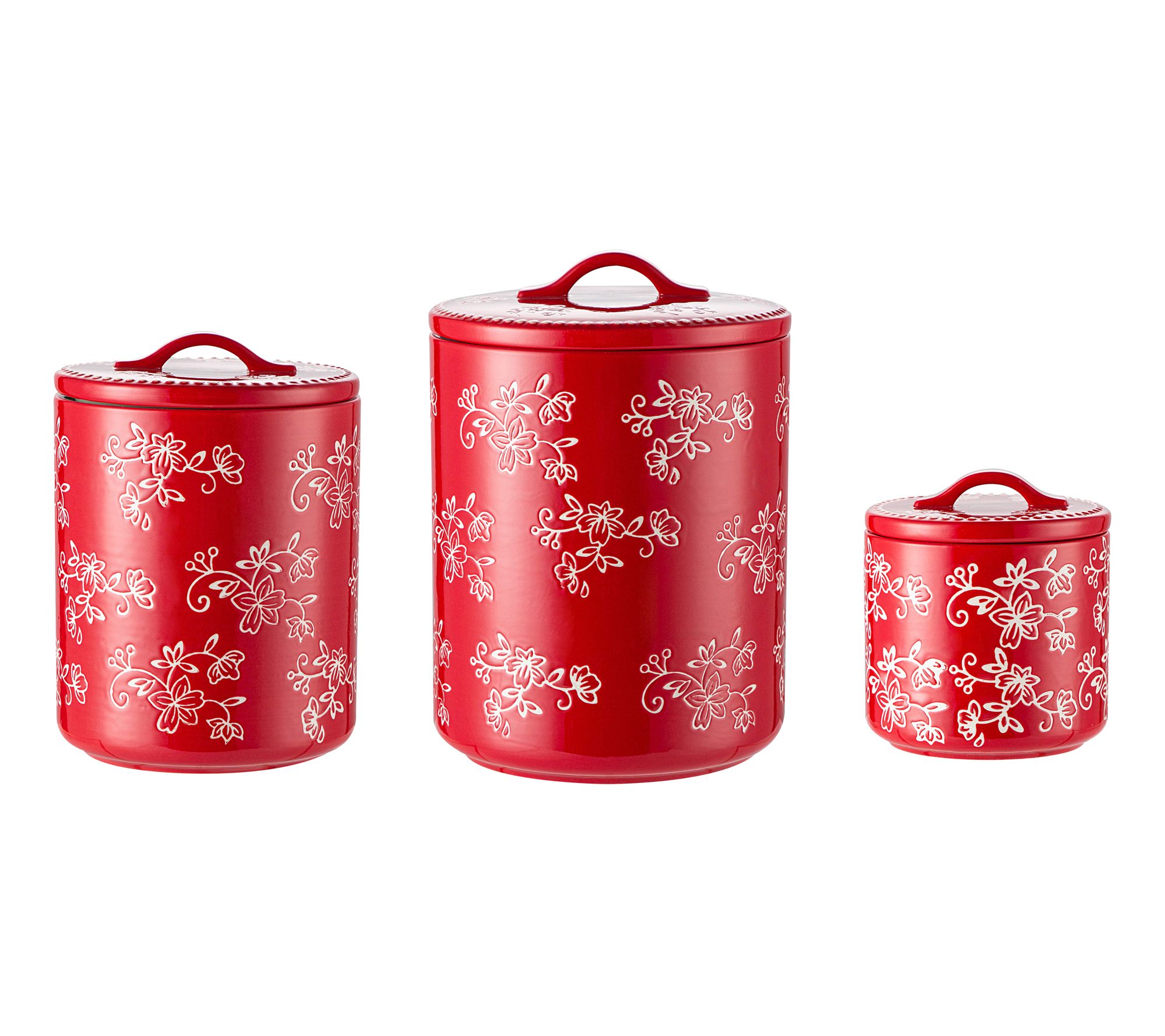 Temp-tations Set of 3 Nesting Canisters with Silicone Seals