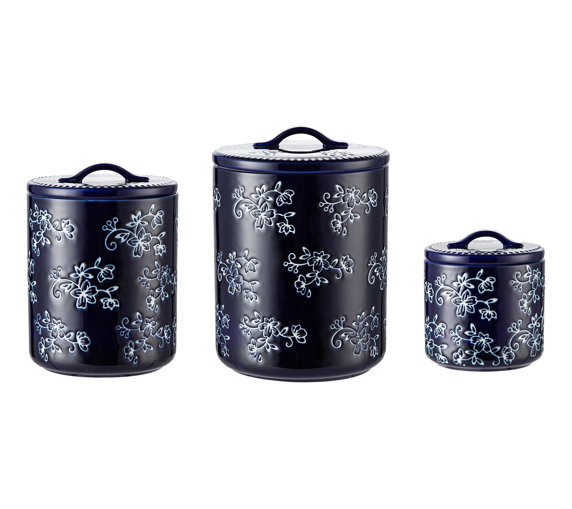 Temp-tations Set of 3 Nesting Canisters with Silicone Seals