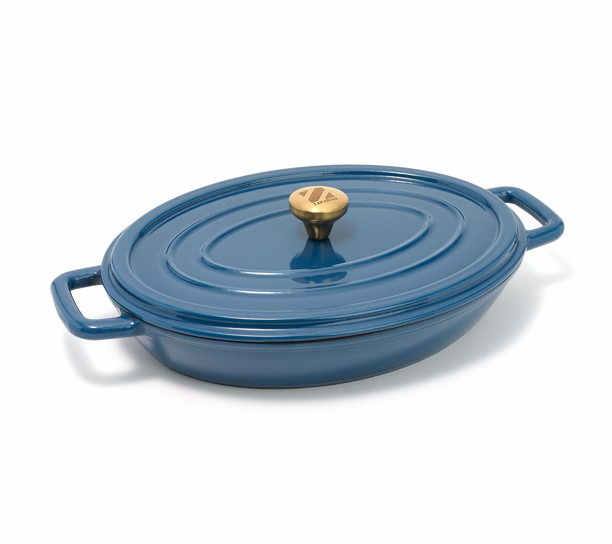 Geoffrey Zakarian 2.75-qt Cast Iron Oval Casserole w/lid