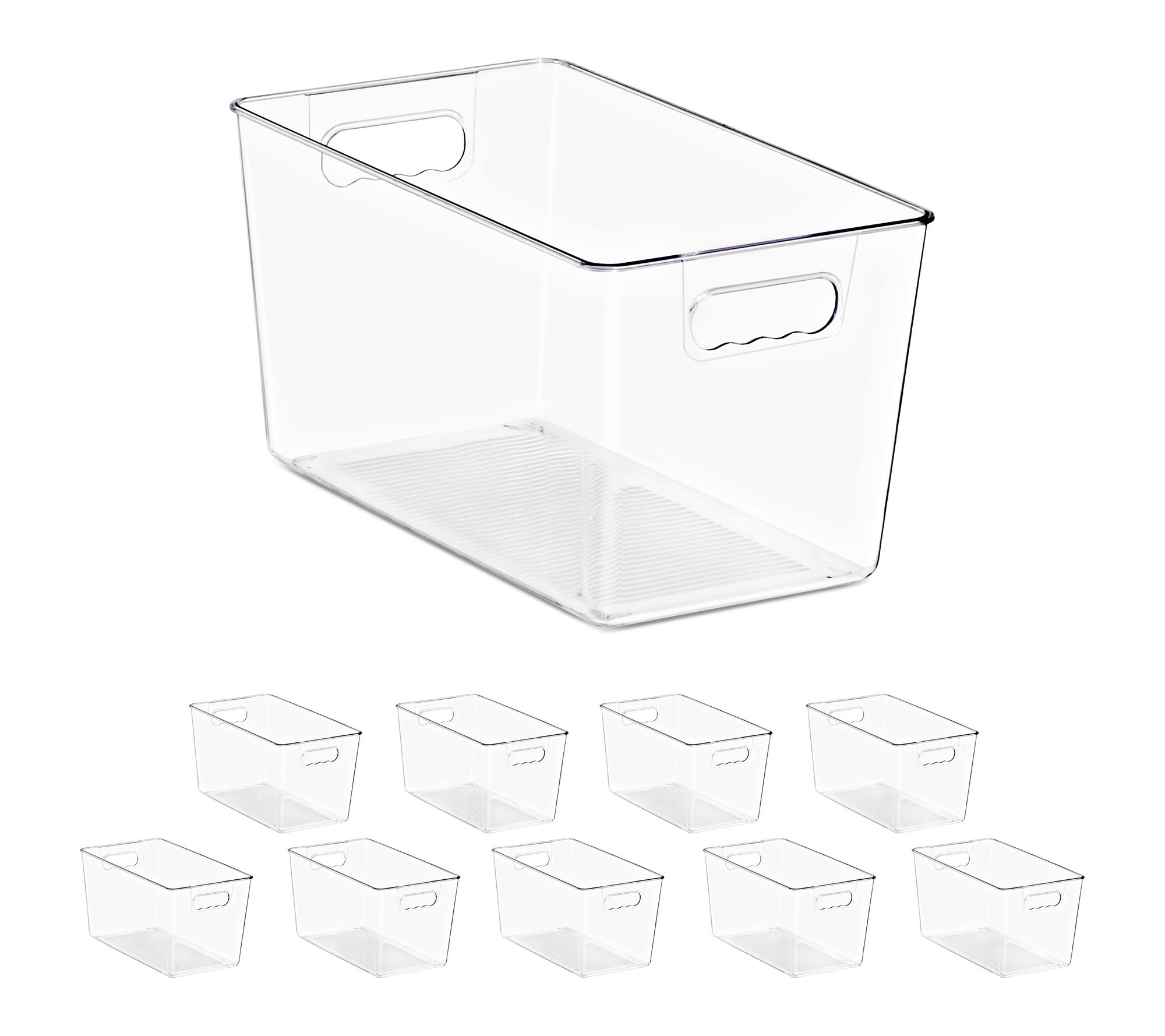 Sorbus Set of 10 X-Large Clear Food Storage Containers