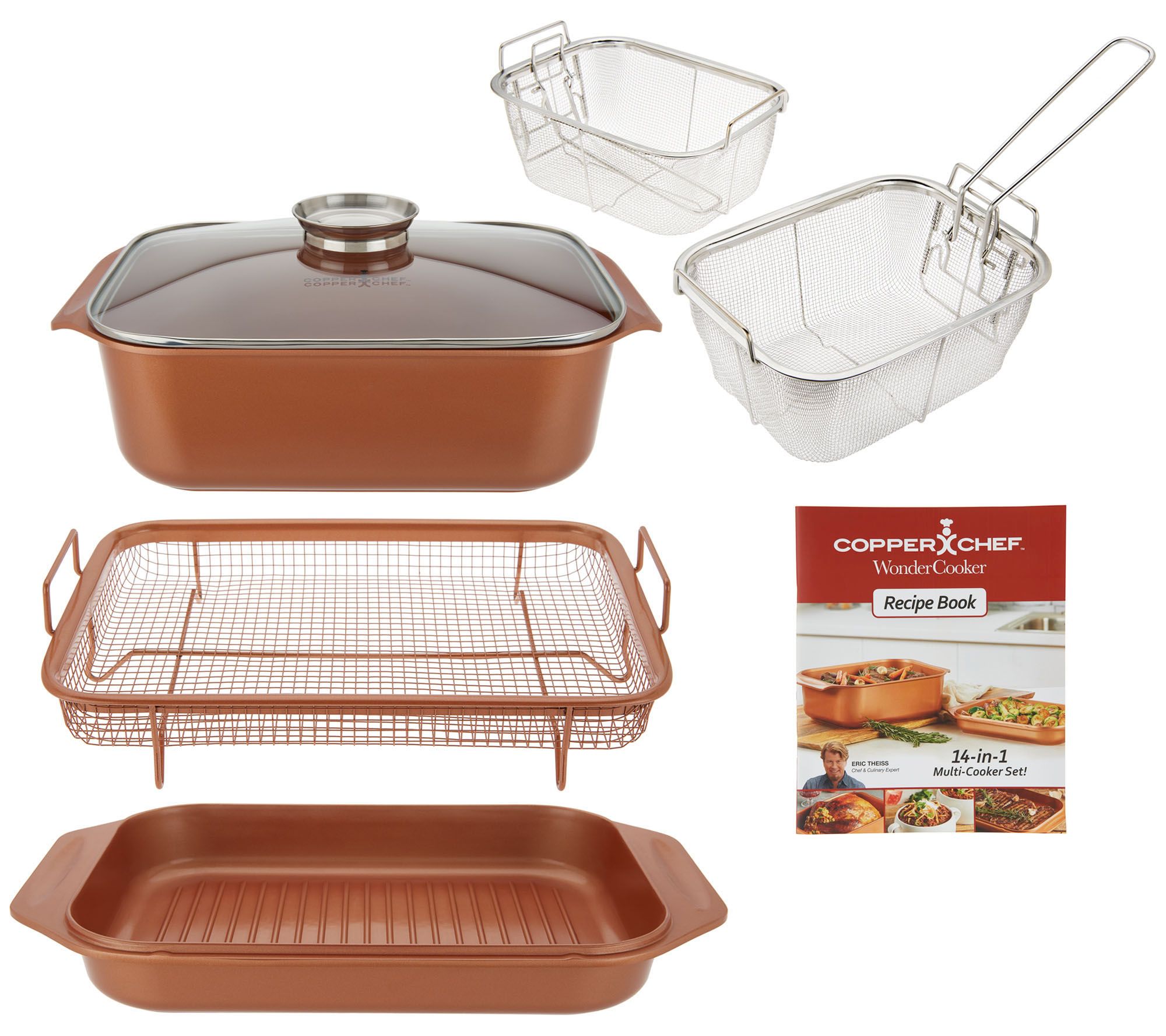 Copper Chef 7-piece 14-in-1 Wonder Cooker Cooking System - Page 1 — QVC.com
