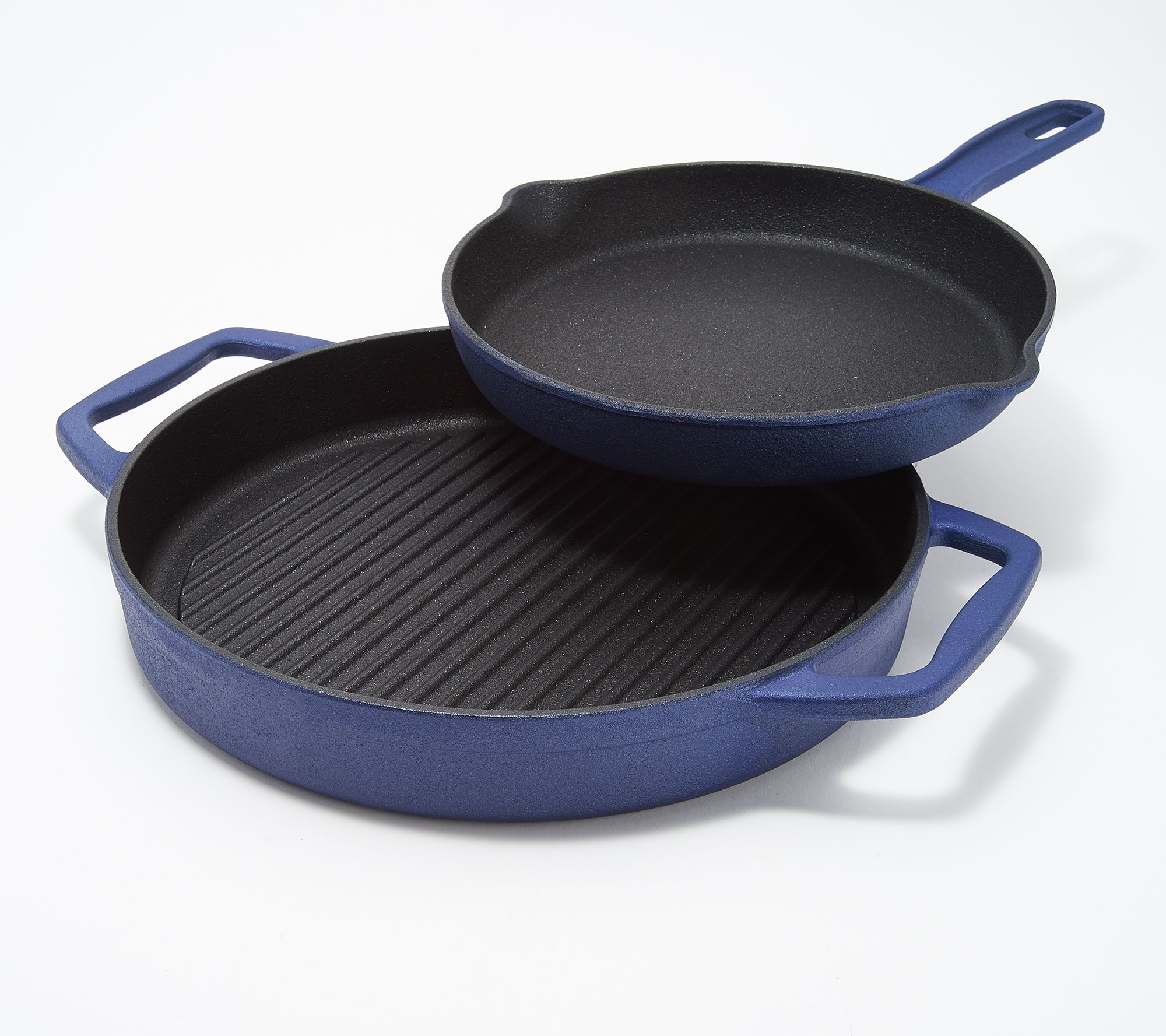 Cooks Essentials Nonstick Cast Iron 12 Grill 10 Skillet Qvccom