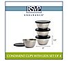 RSVP Set of 4 Condiment Cups With Lids, 2 of 5