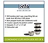 RSVP Set of 4 Condiment Cups With Lids, 3 of 5