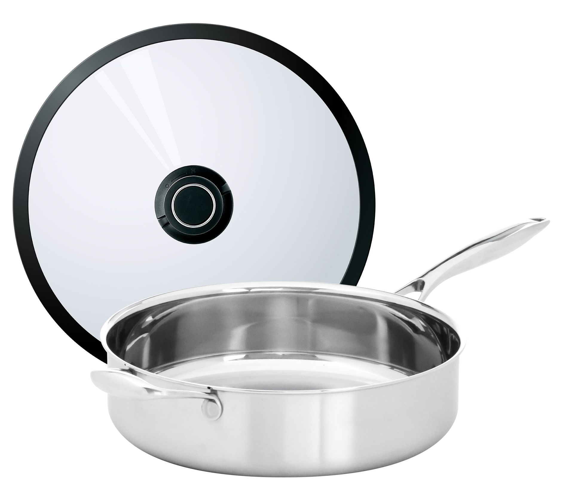 OXO Mira Tri-Ply Stainless Steel 1.5qt & 3.75qt Chef's Pan Set