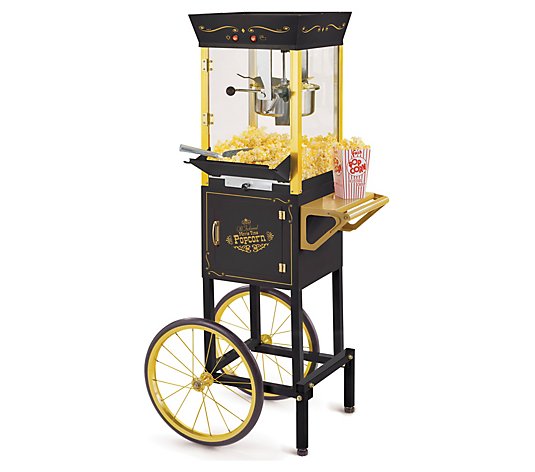 Nostalgia Vintage 53 inch 8-oz Commercial Popcorn Cart