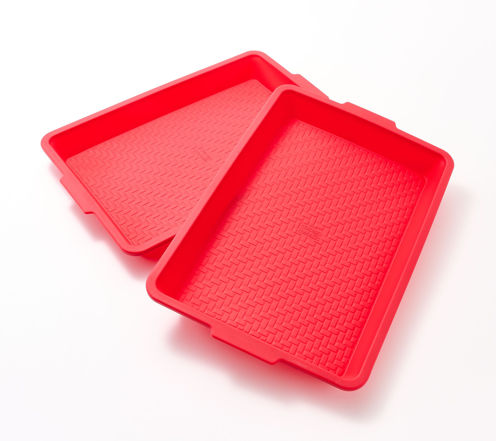 Chicago Metallic Set of 2 Large Silicone Baking Trays
