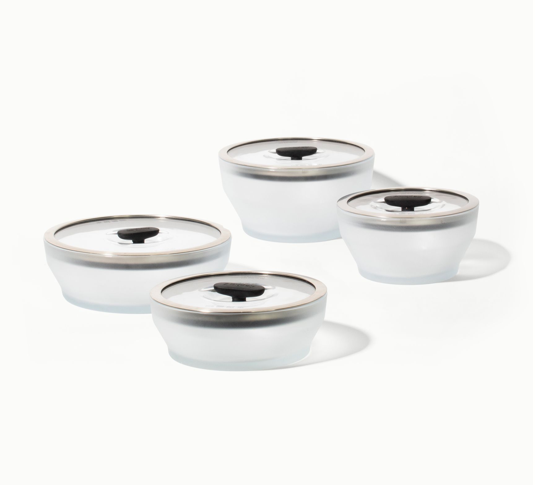 Anyday 8-Piece Frosted Glass Dish Set