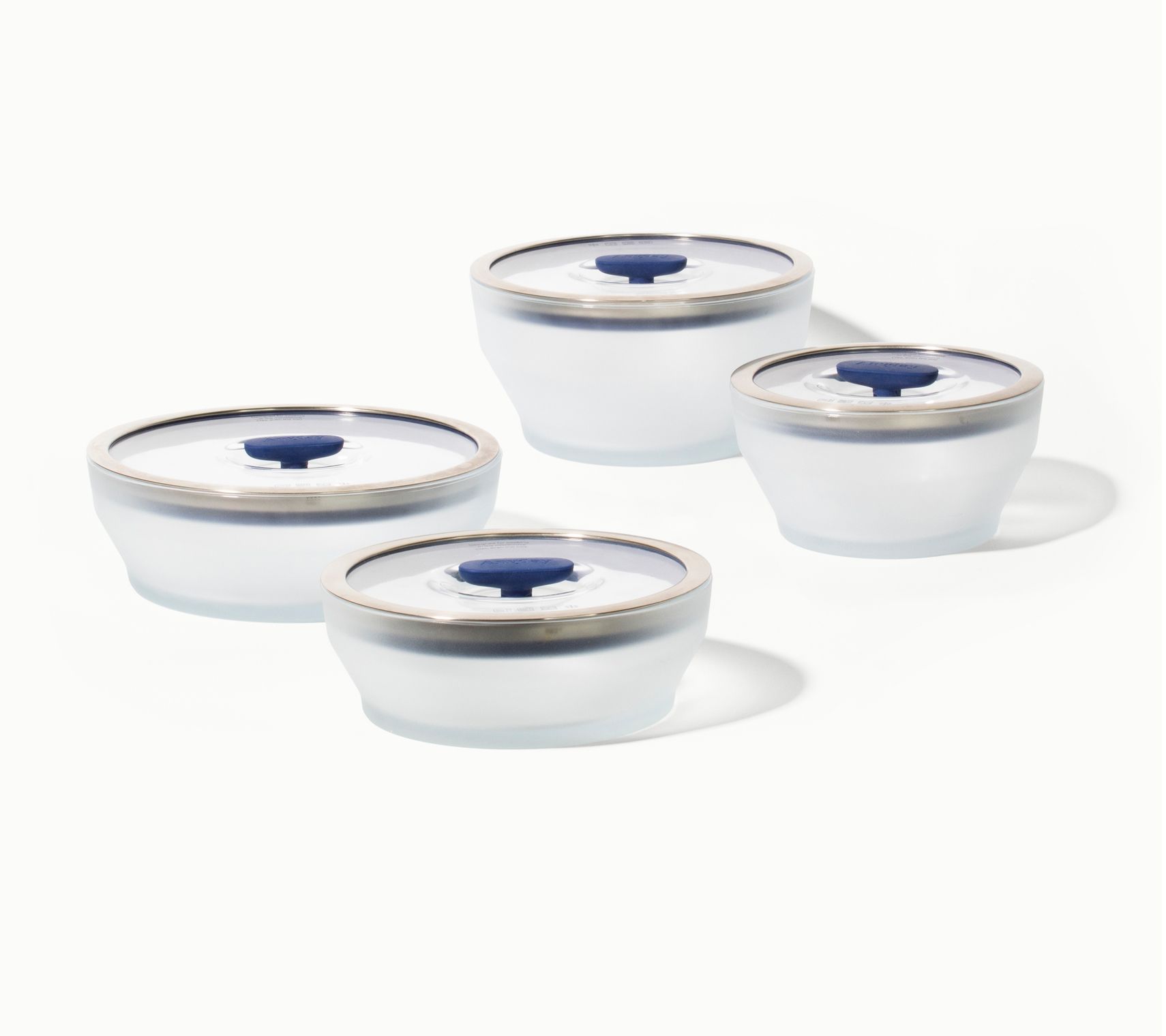Anyday 8-Piece Frosted Glass Dish Set