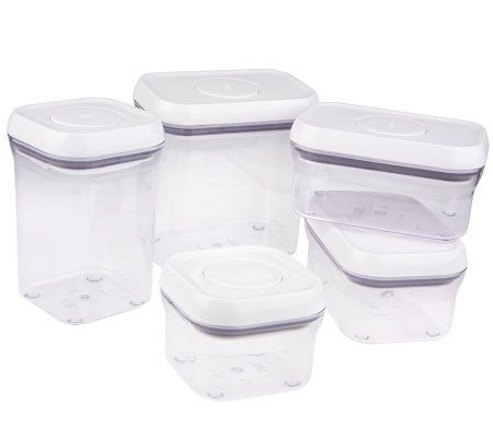 OXO Good Grips Set of 3 Pop Storage Containers with Scoop on QVC