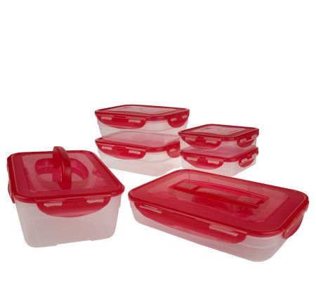 Lock & Lock 6-piece Handy Rectangle Storage Set - QVC.com