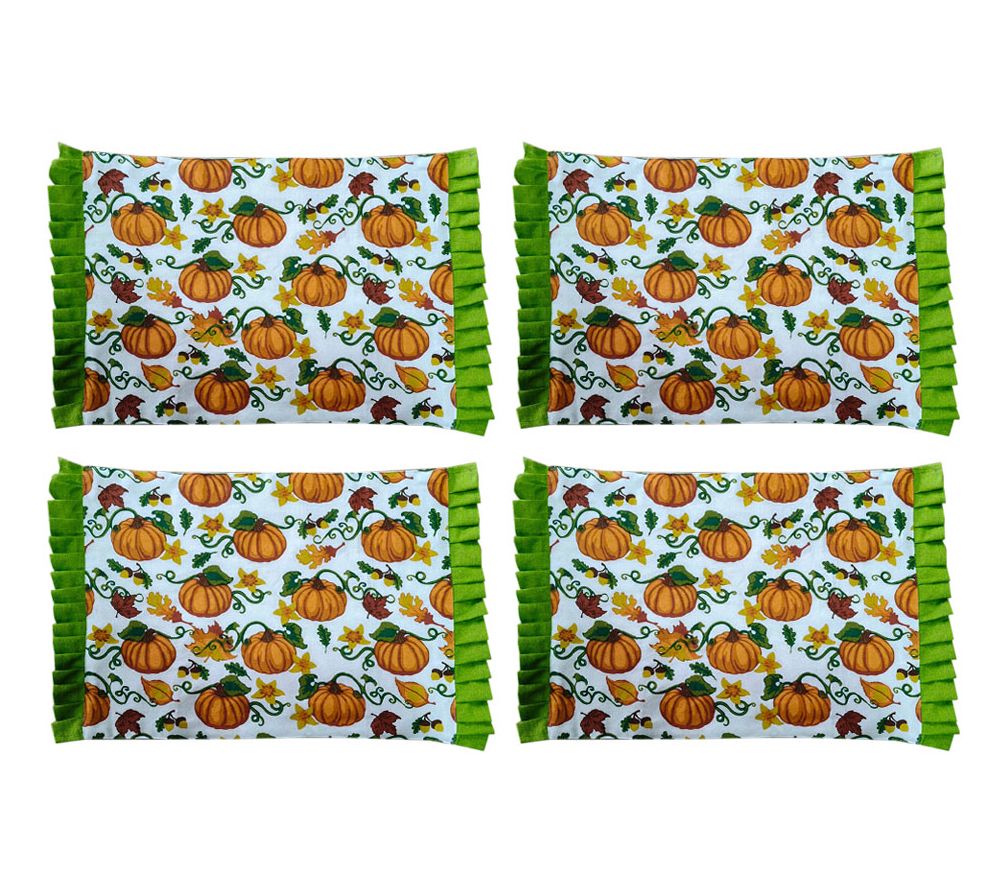Temp-tations Seasonal Set of 4 Ruffled Placemats