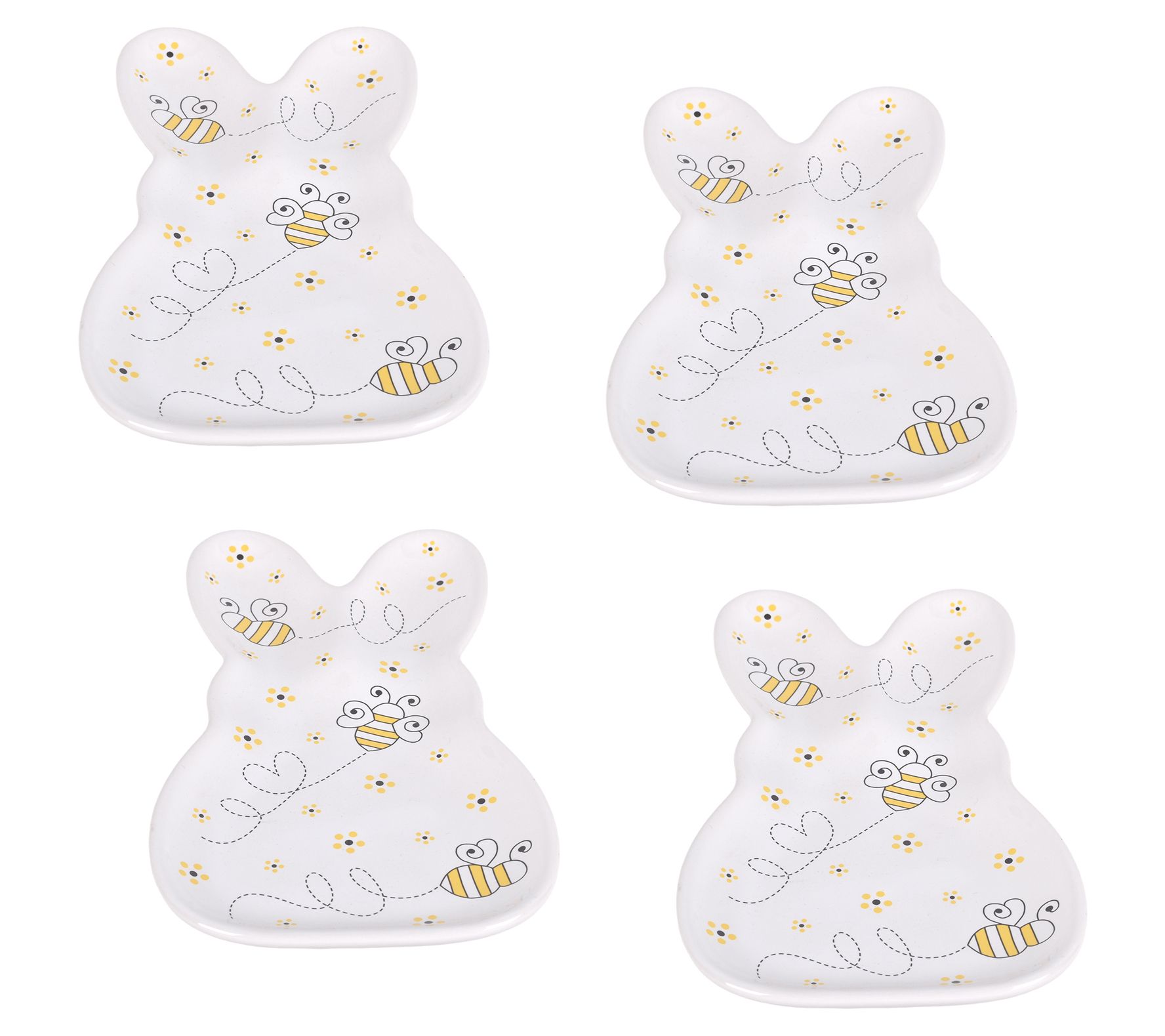 "As Is" Temp-tations Special Edition S/4 Bunny Spoon Rests