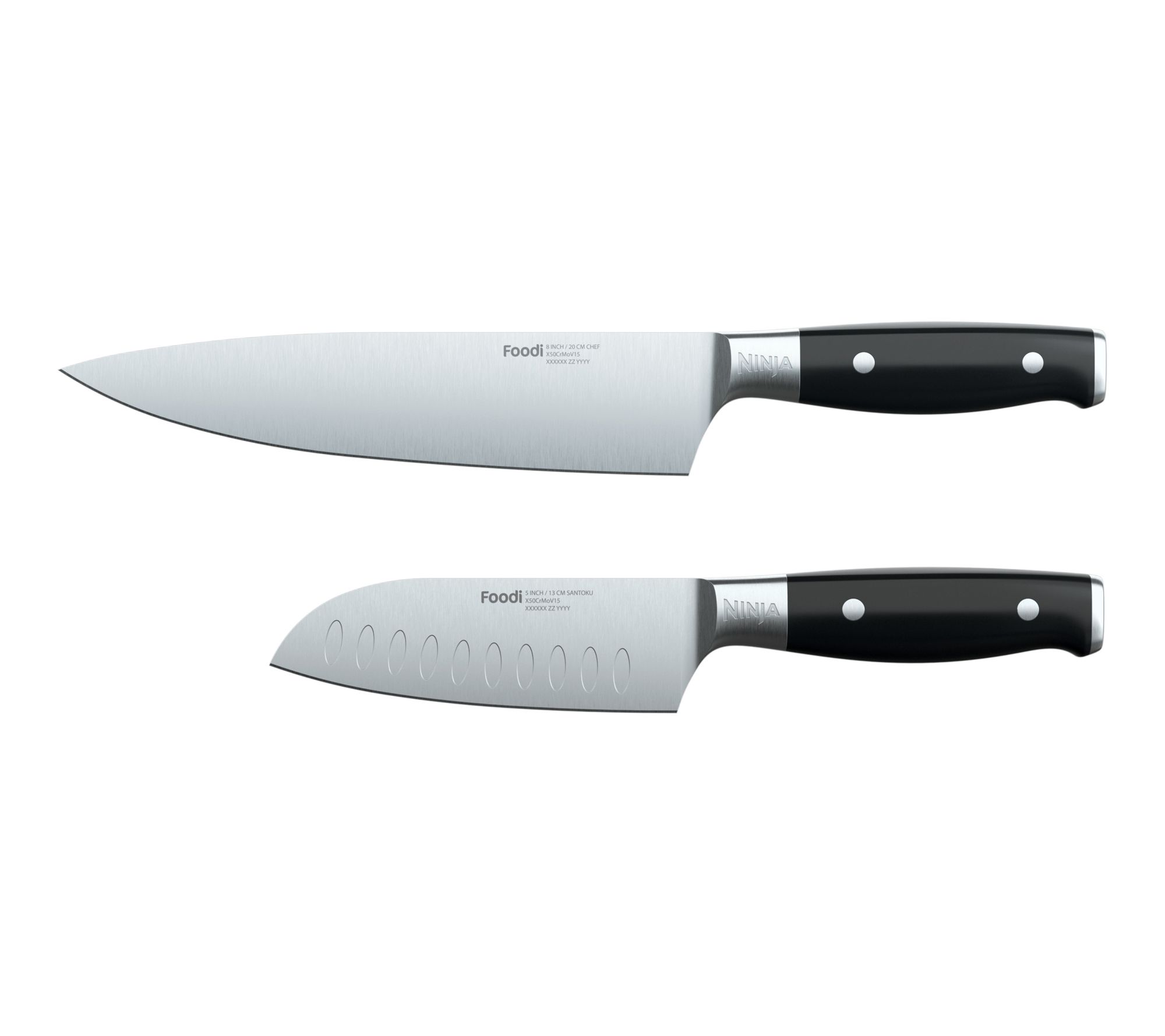 Ninja Foodi Premium 2-Piece Chef and Santoku Knife Set