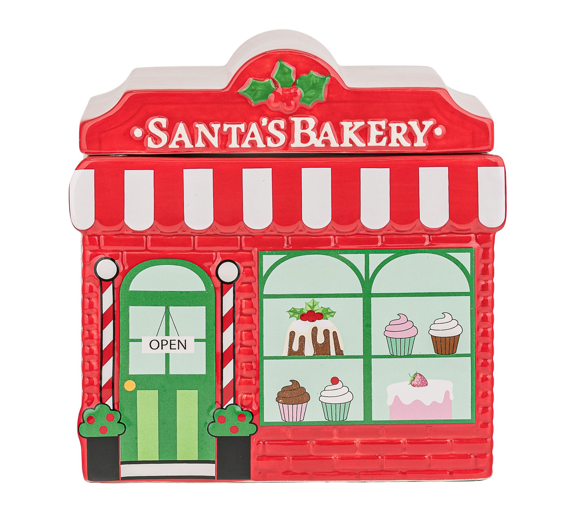 10 Strawberry Street Santa Cafe Canister