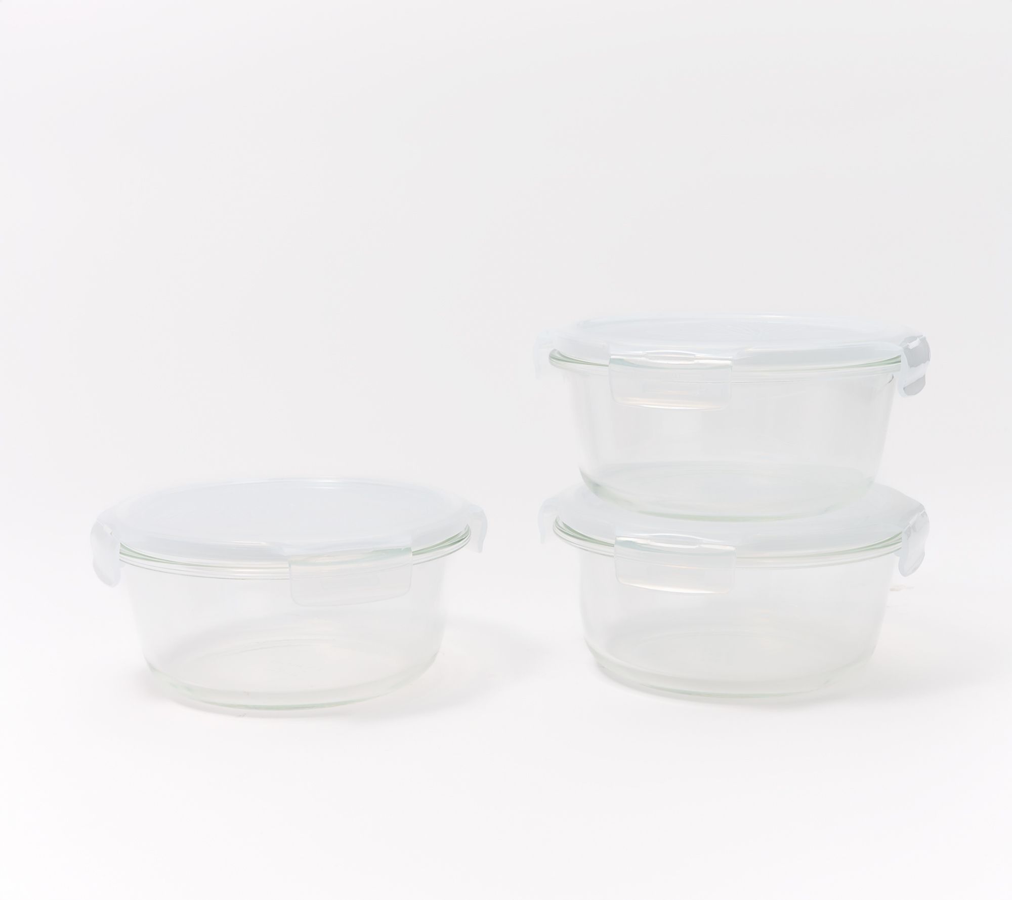 LocknLock S/3 Glass Bowl Storage Container Set