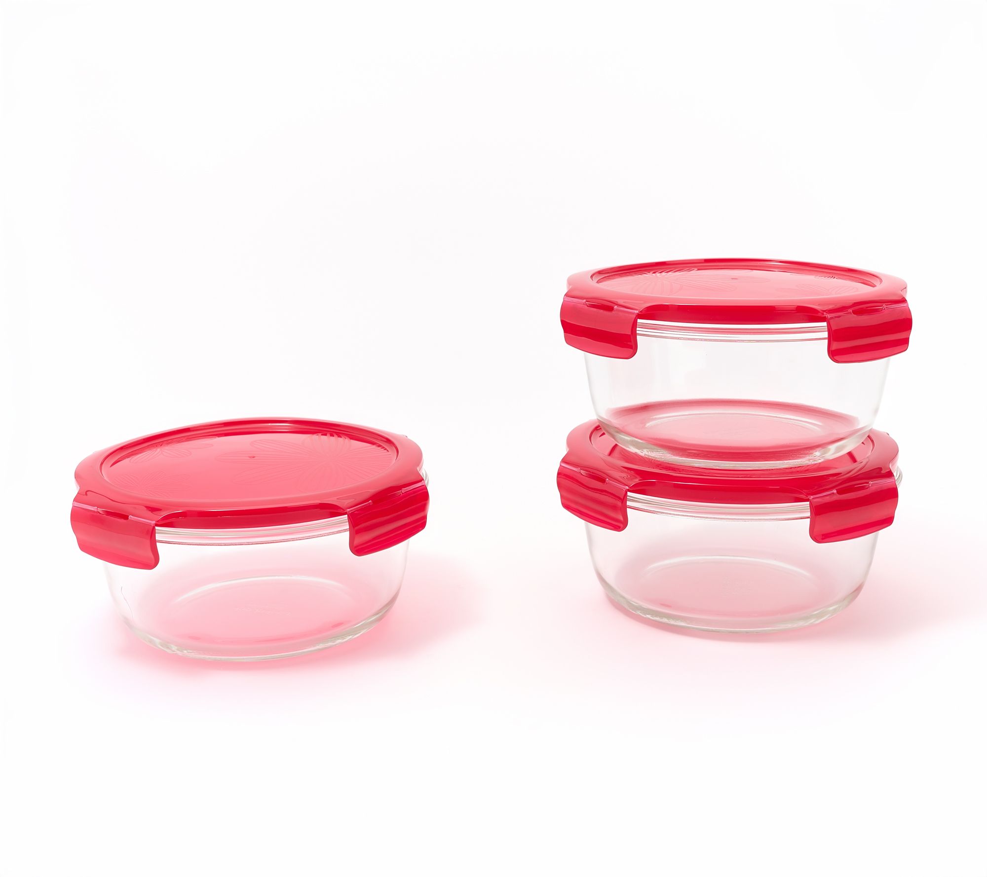 LocknLock S/3 Glass Bowl Storage Container Set